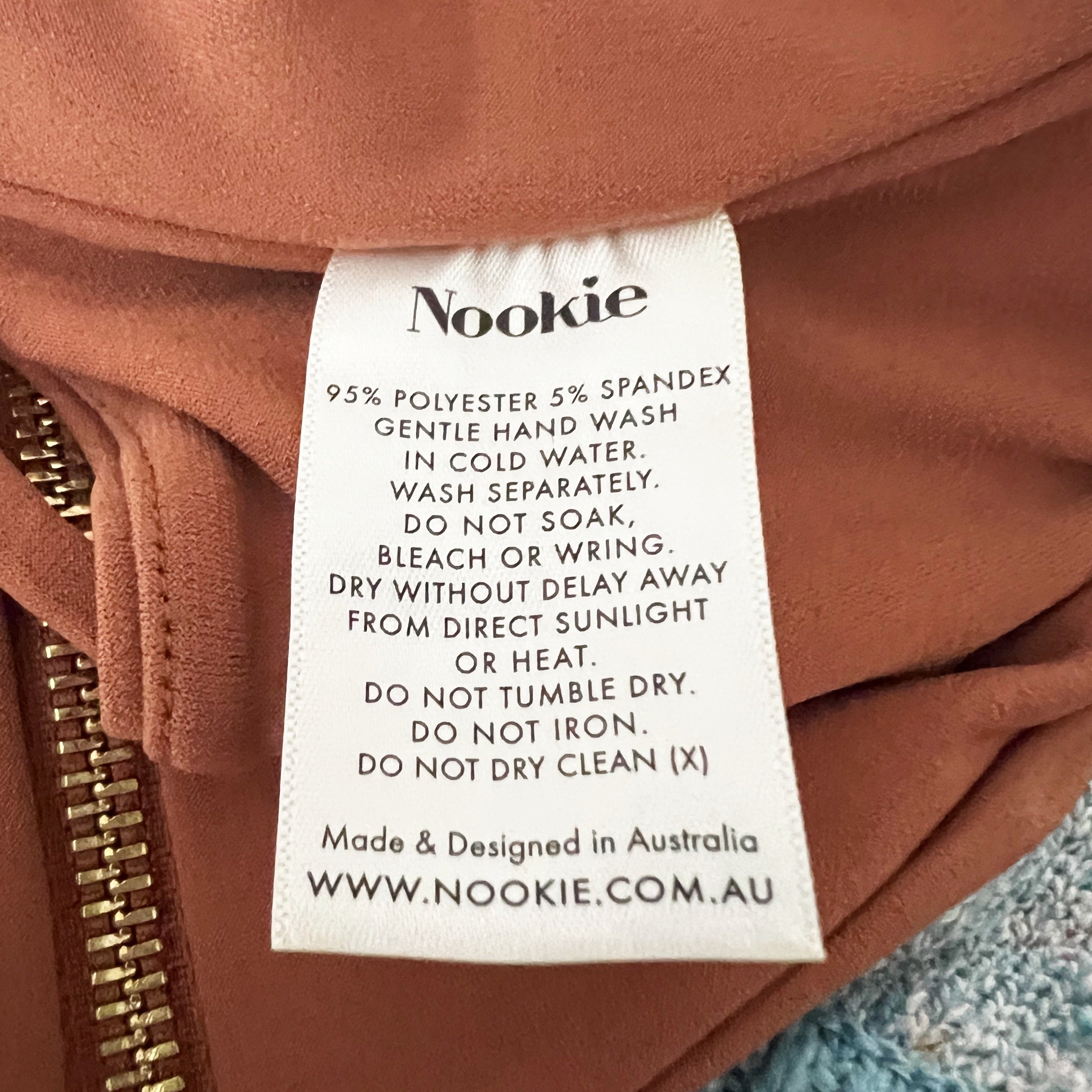 Nookie Alyssa Chain Link Strap One Shoulder Crop Tank Top Brown Gold Small