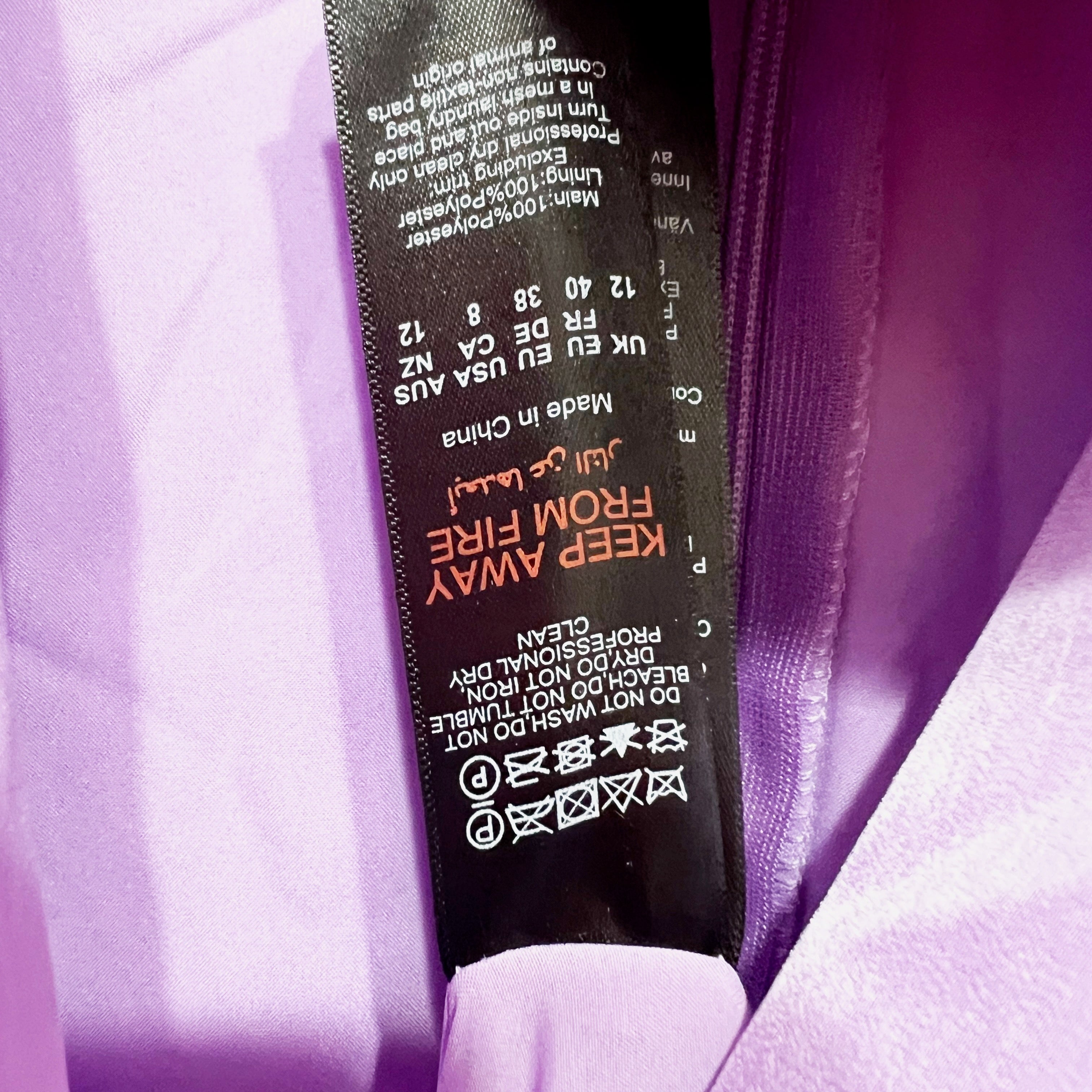 NEW BooHoo Occasion Tall Feather Detail Plunge V Neck Full Length Jumpsuit Lilac