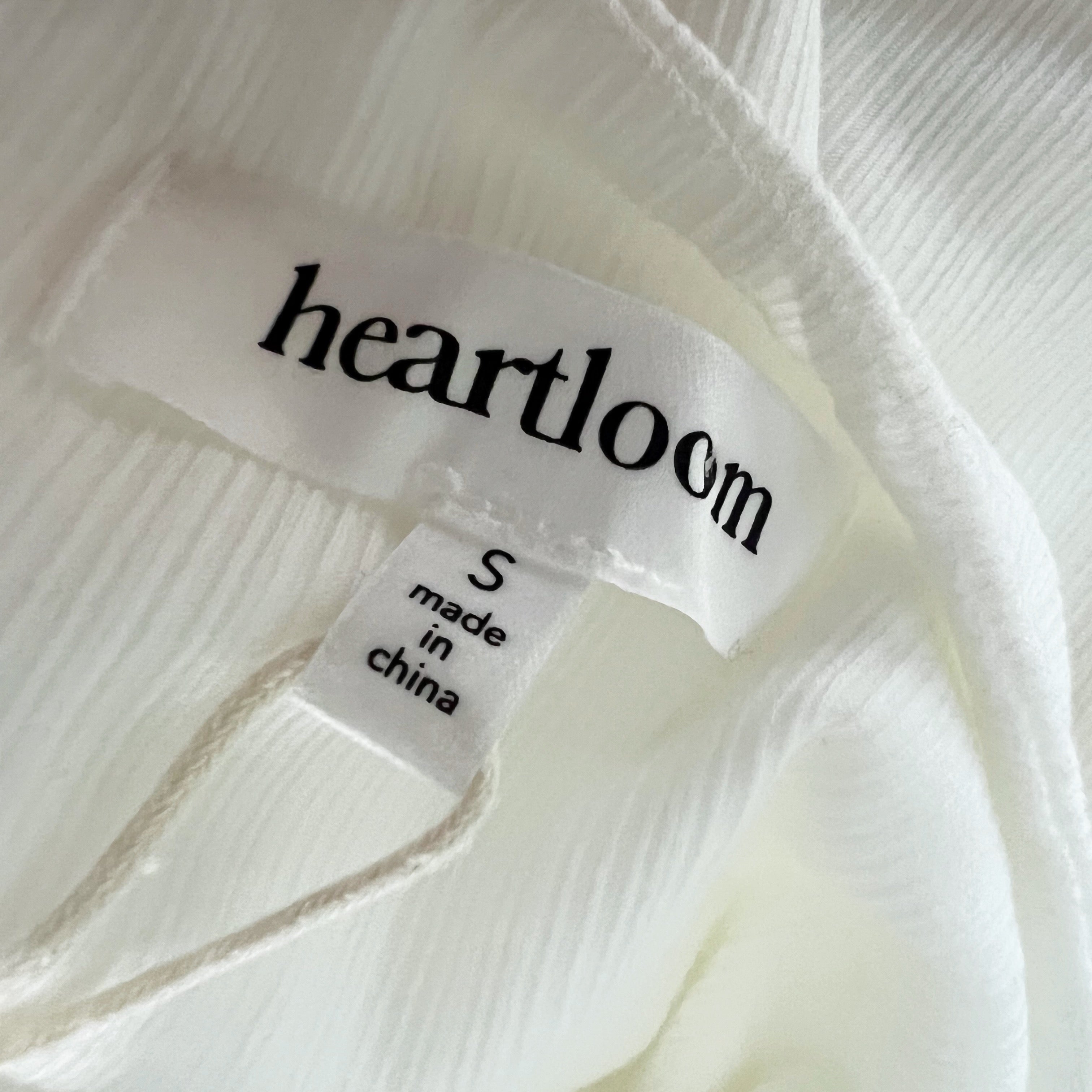 NEW Heartloom Mora Scoop Neck Short Sleeve Pullover Midi Dress Eggshell White S
