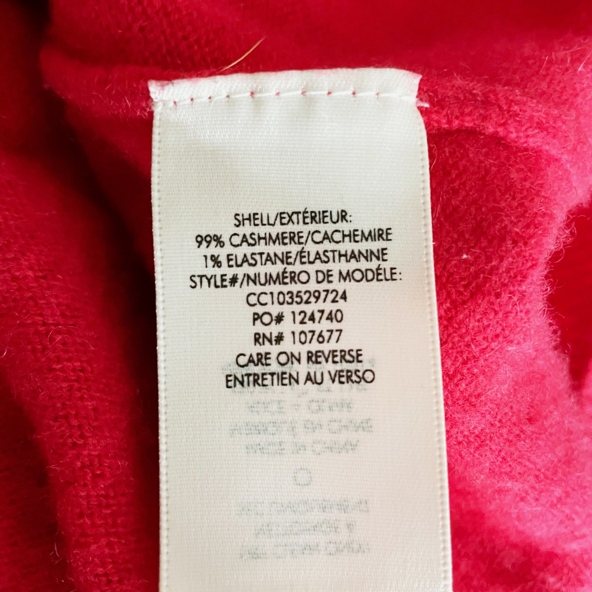 Alice And Olivia Women's Cashmere Stretch Knit Crew Neck Pullover Sweater Red XS