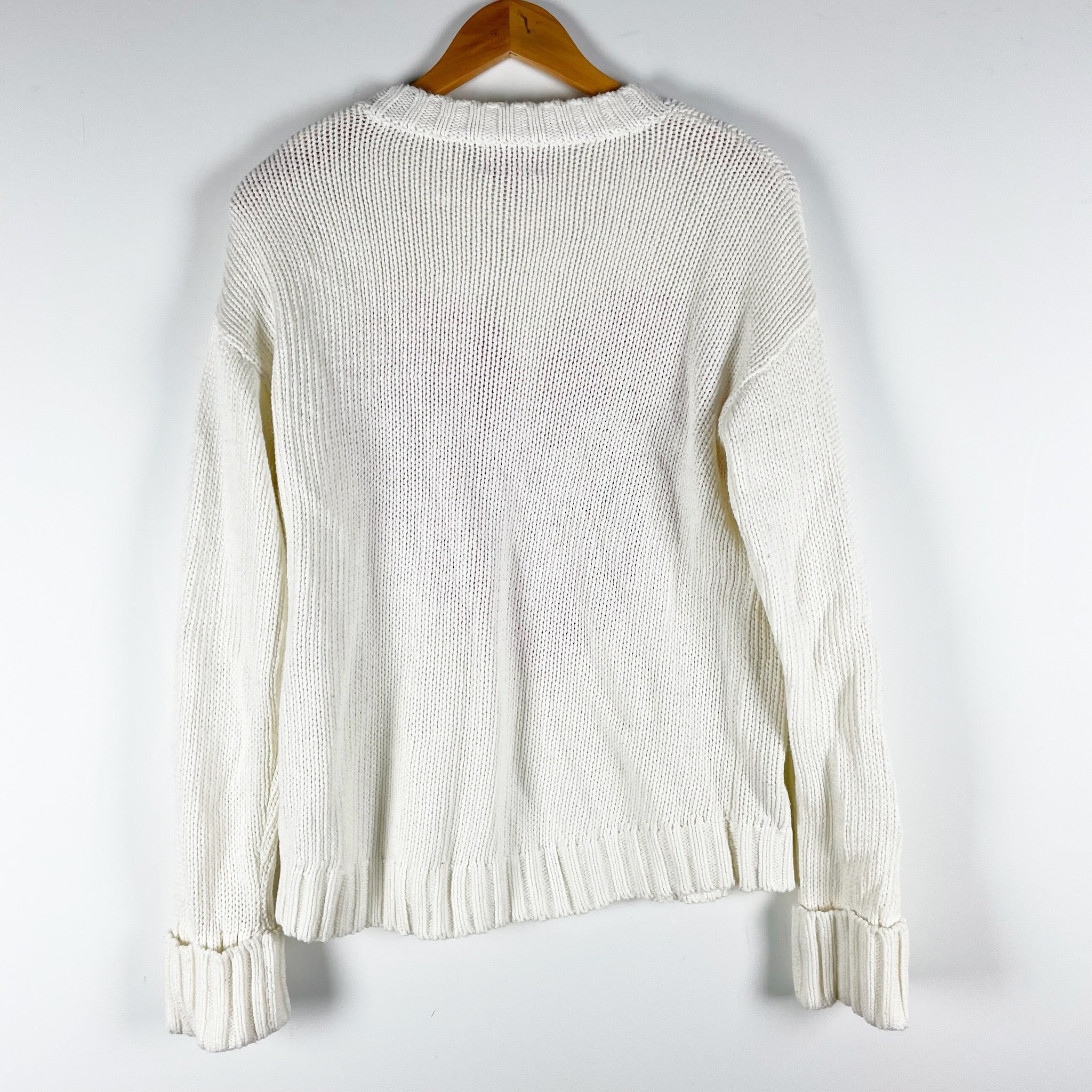 Show Me Your Mumu Sweetheart Cotton Blend Knit Crew Neck Pullover Sweater Pink