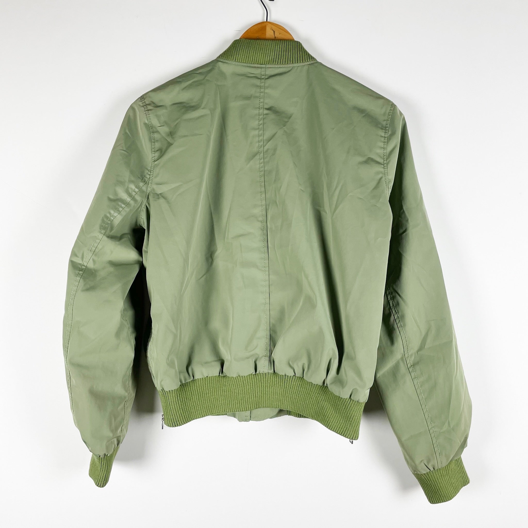 Madewell Side Zip Water Resistant Lightweight Bomber Jacket Forgotten Landscape