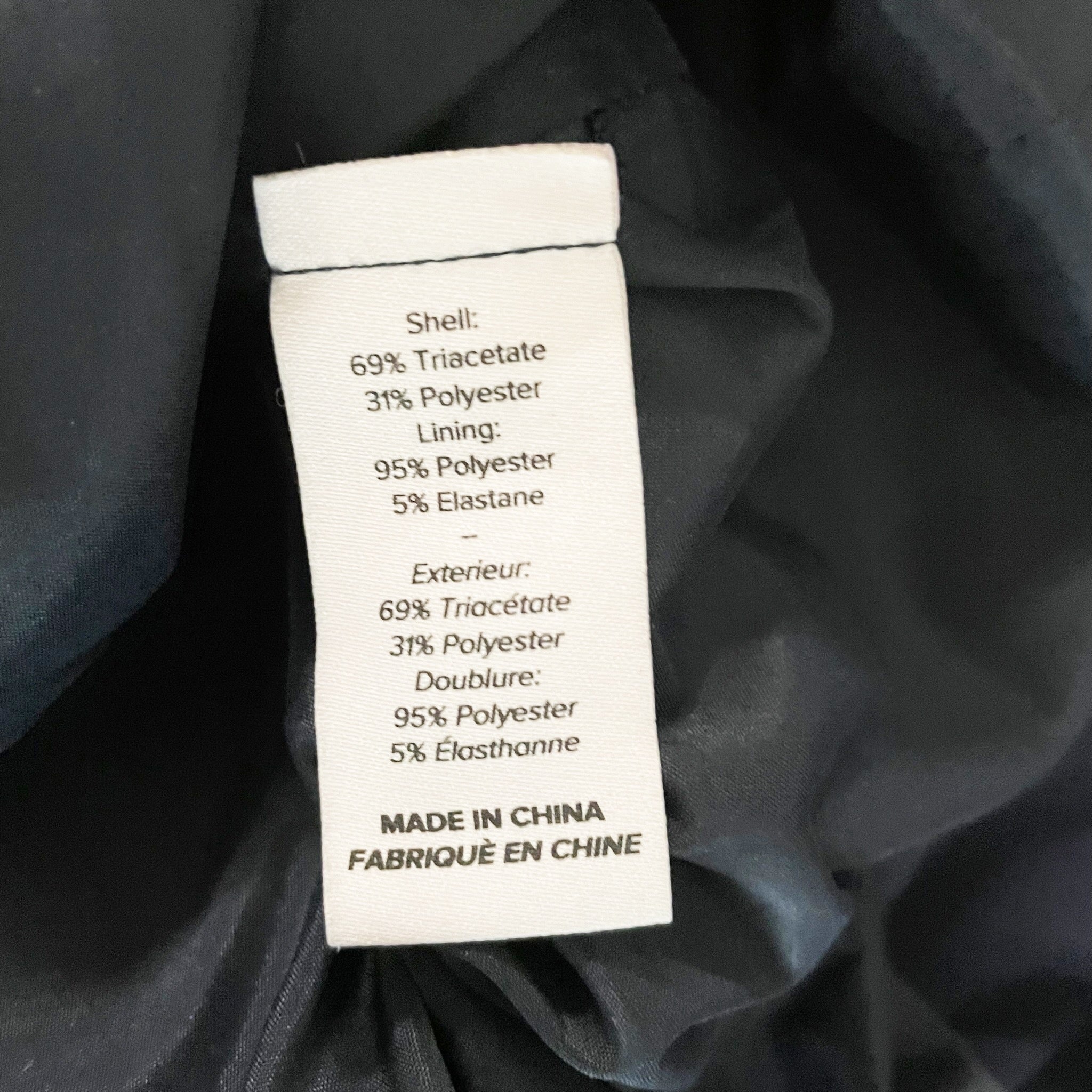 Cinq A Sept Low Rise Pleated Chiffon Mini Skirt Navy Blue 2