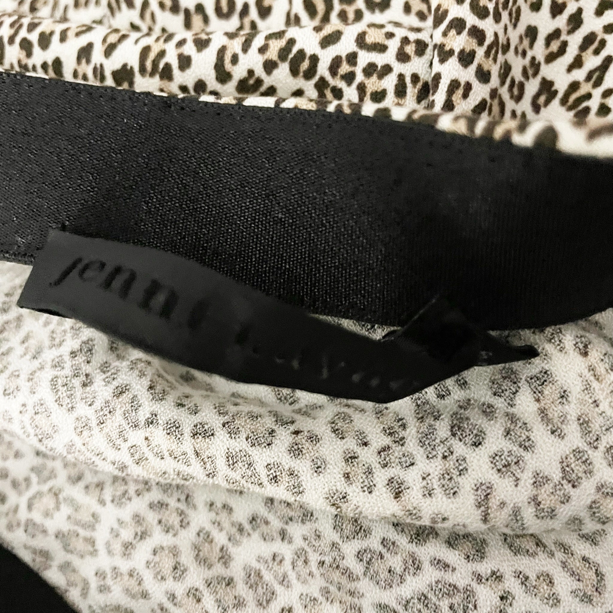 Jenni Kayne Cheetah Leopard Animal Print Pattern Pull On Slip Midi Skirt Small