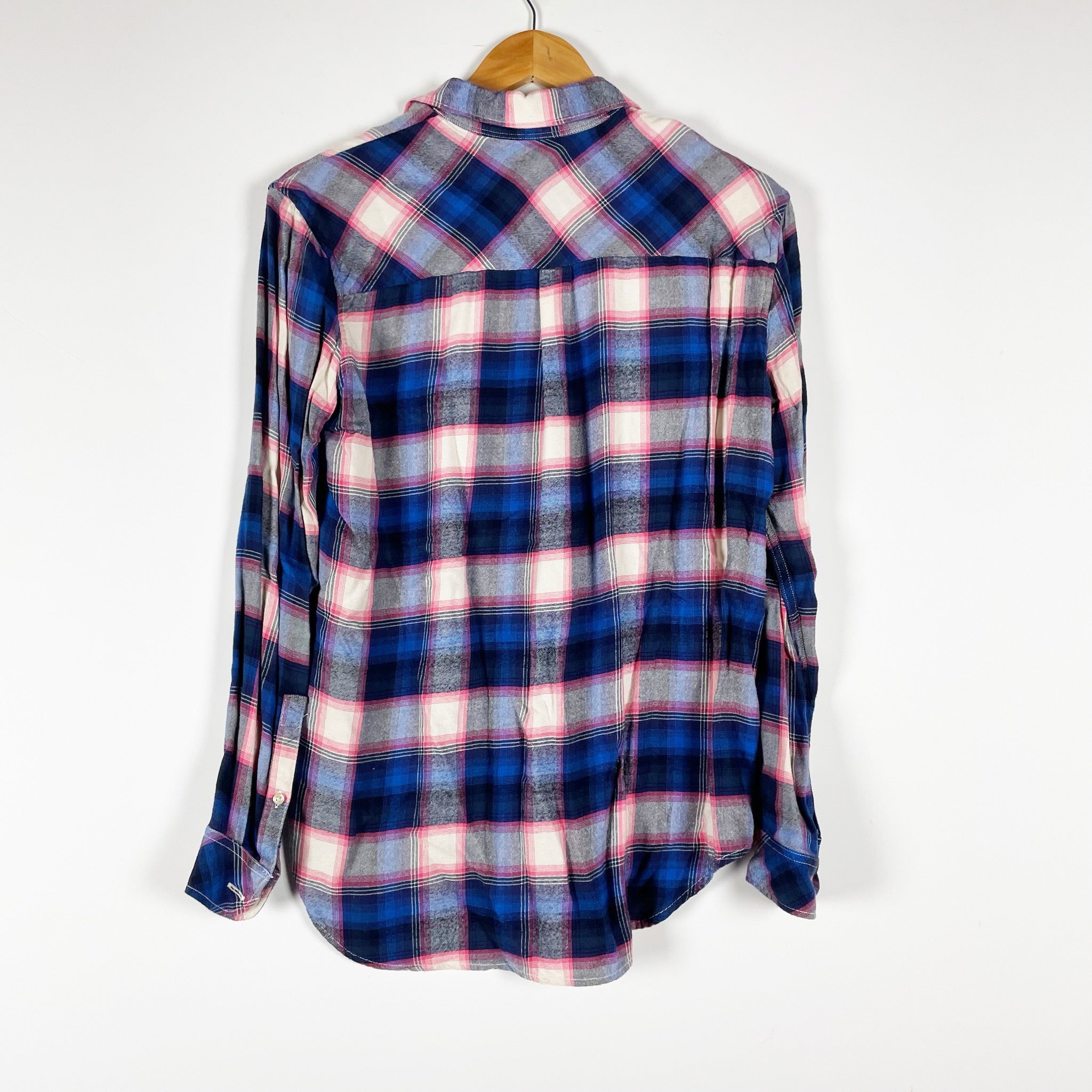 Gap x Pendleton Collared Button Front Long Sleeve Lightweight Flannel Blouse S