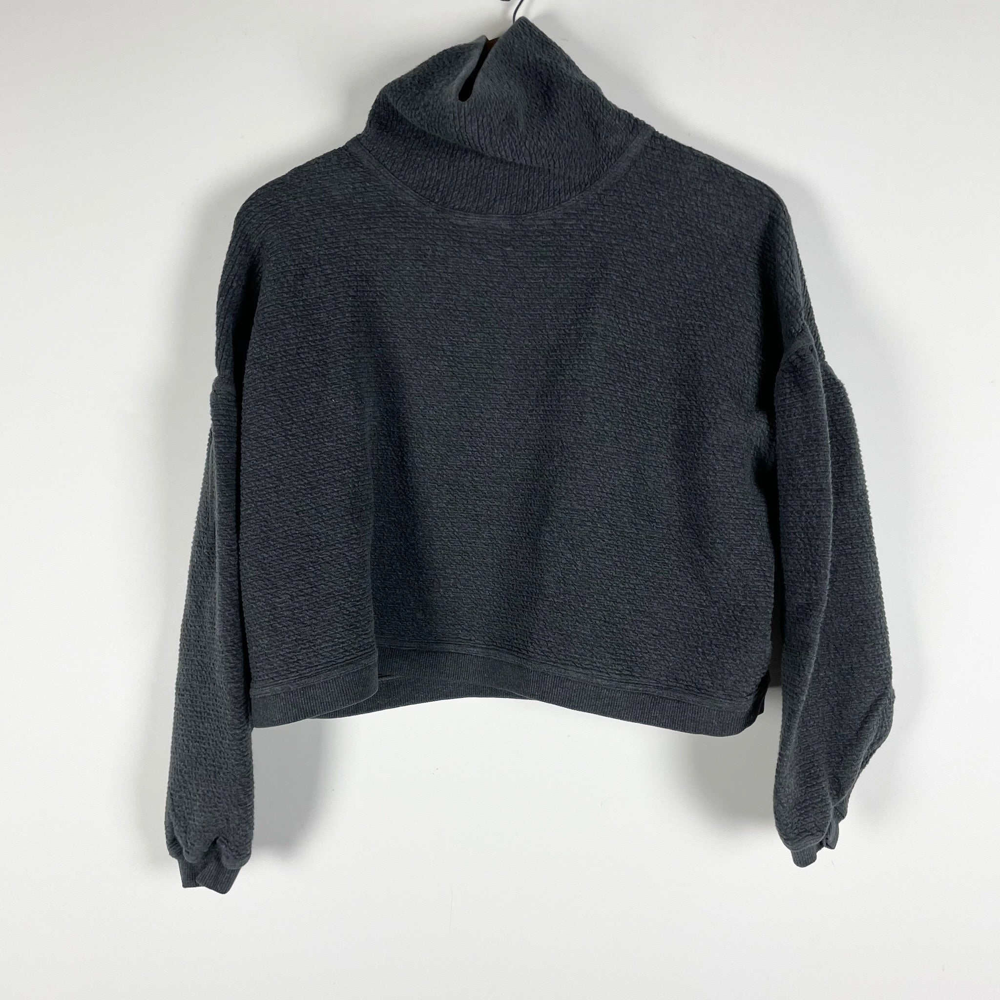 Lululemon Women's Peaceful Moments Pullover Turtleneck Heathered Graphite Grey