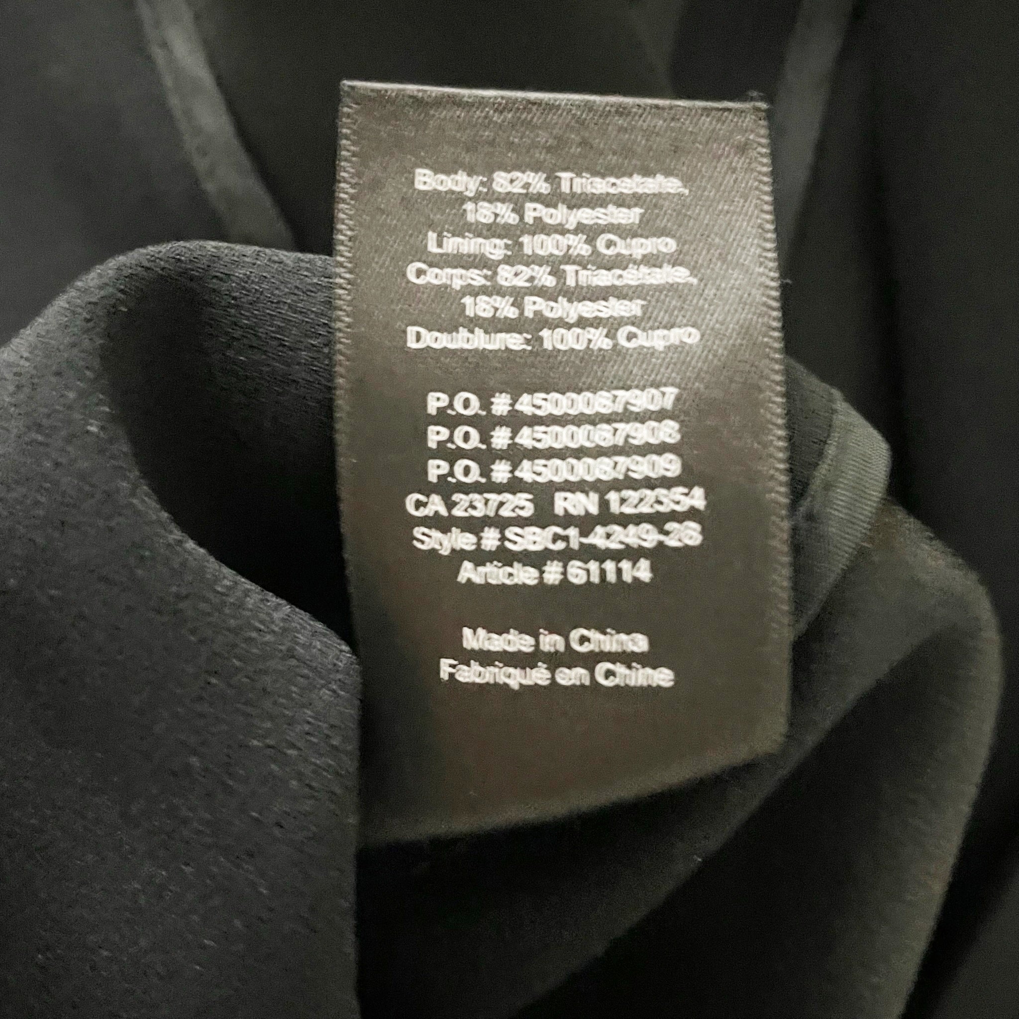 Babaton Aritzia Power Hip Open Front Blazer Jacket Solid Black 4