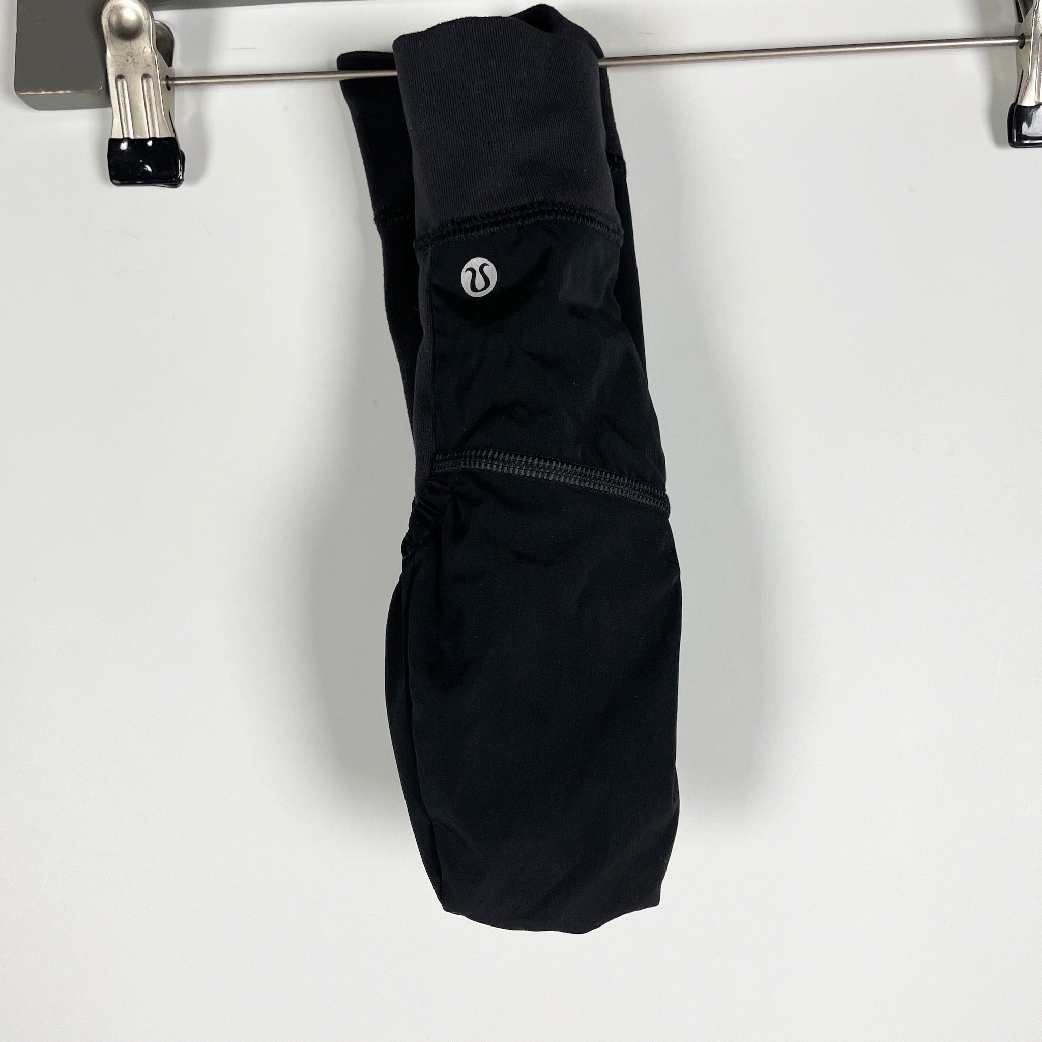 Lululemon Women's Run Fast Convertible Glove Mittens Black Reflective