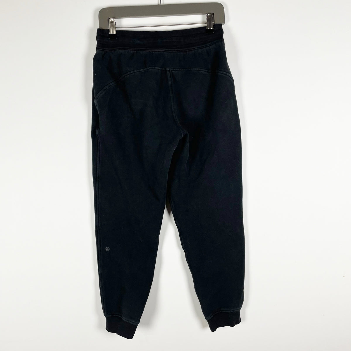 Lululemon Women's Scuba Jogger Cotton Fleece Lined Ankle Crop Pants Black 6