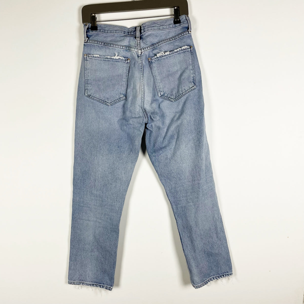 Agolde Women's Riley High Rise Straight Leg Cotton Denim Jeans 28