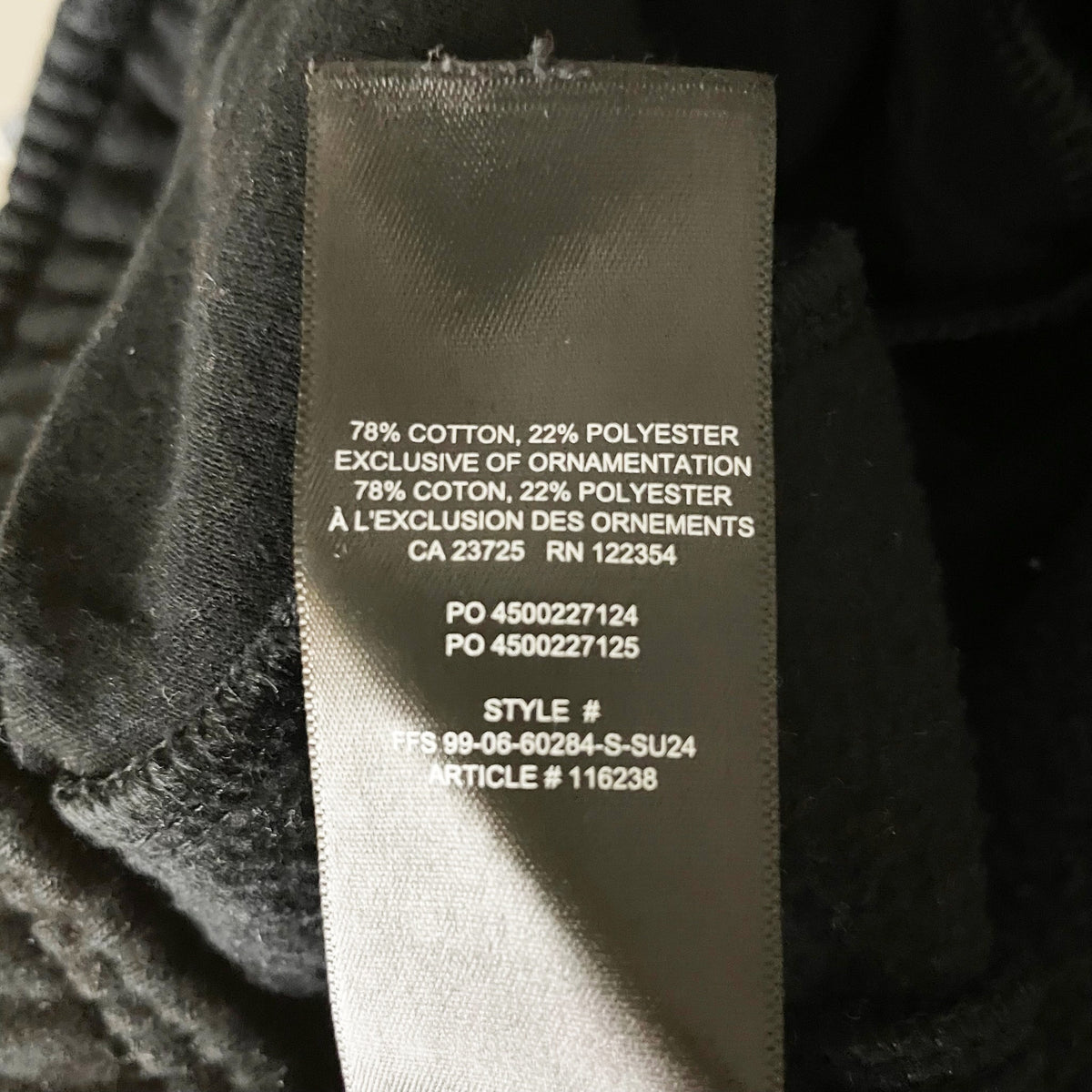 TNA Aritzia Mega Fit Cozy Sweat Fleece Cotton Joggers Pants Black XS