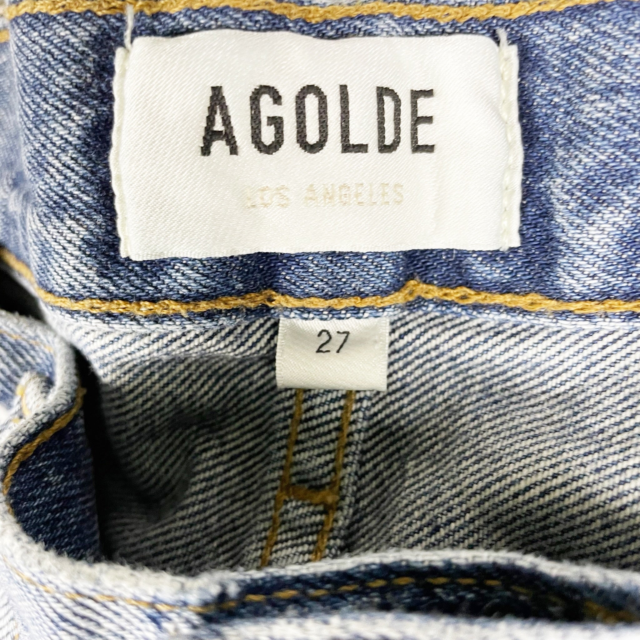 Agolde Women's 90's Straight Leg Regenerative Cotton Denim Jeans 27