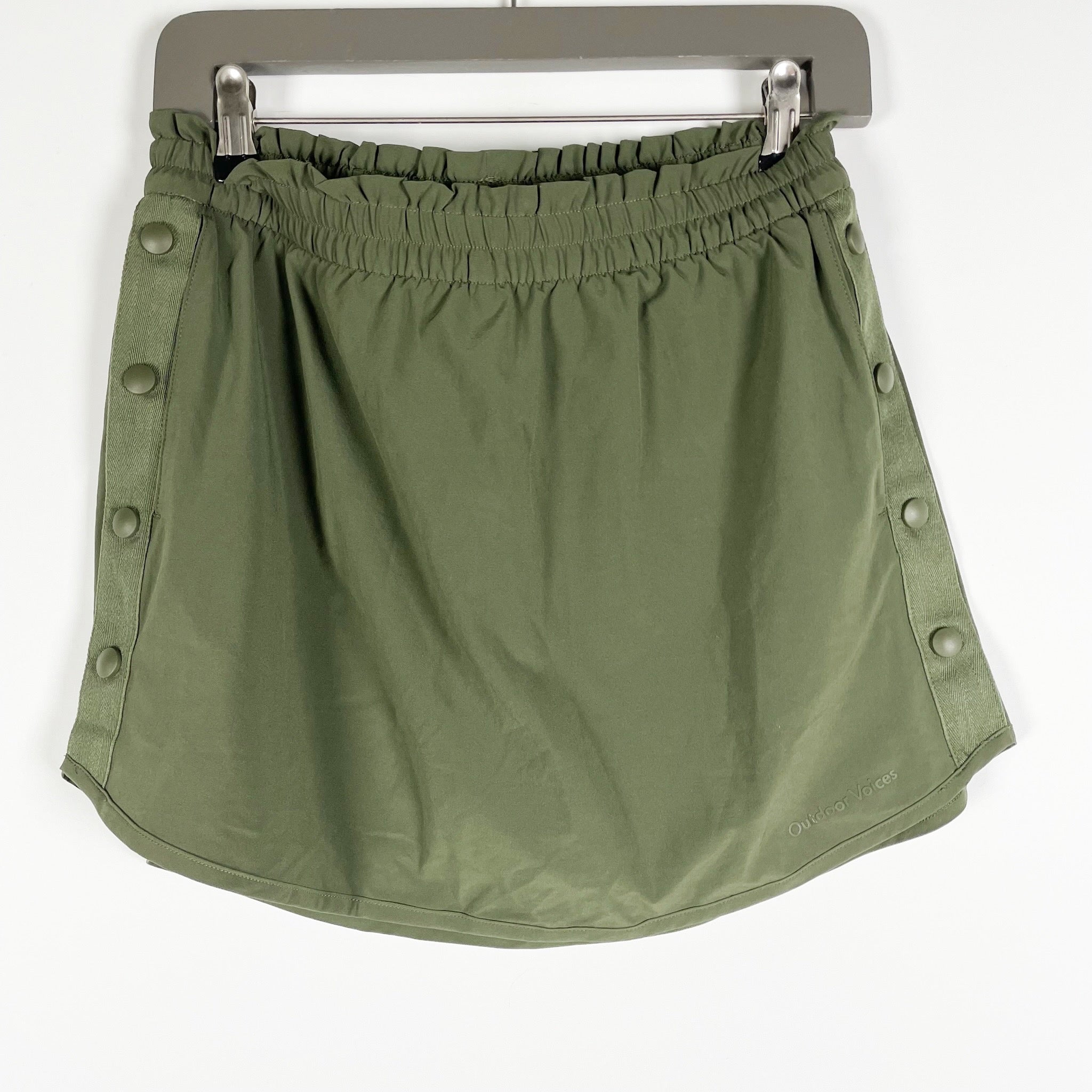 NEW Outdoor Voices Relay Snap Skort Mini Forest Green Small