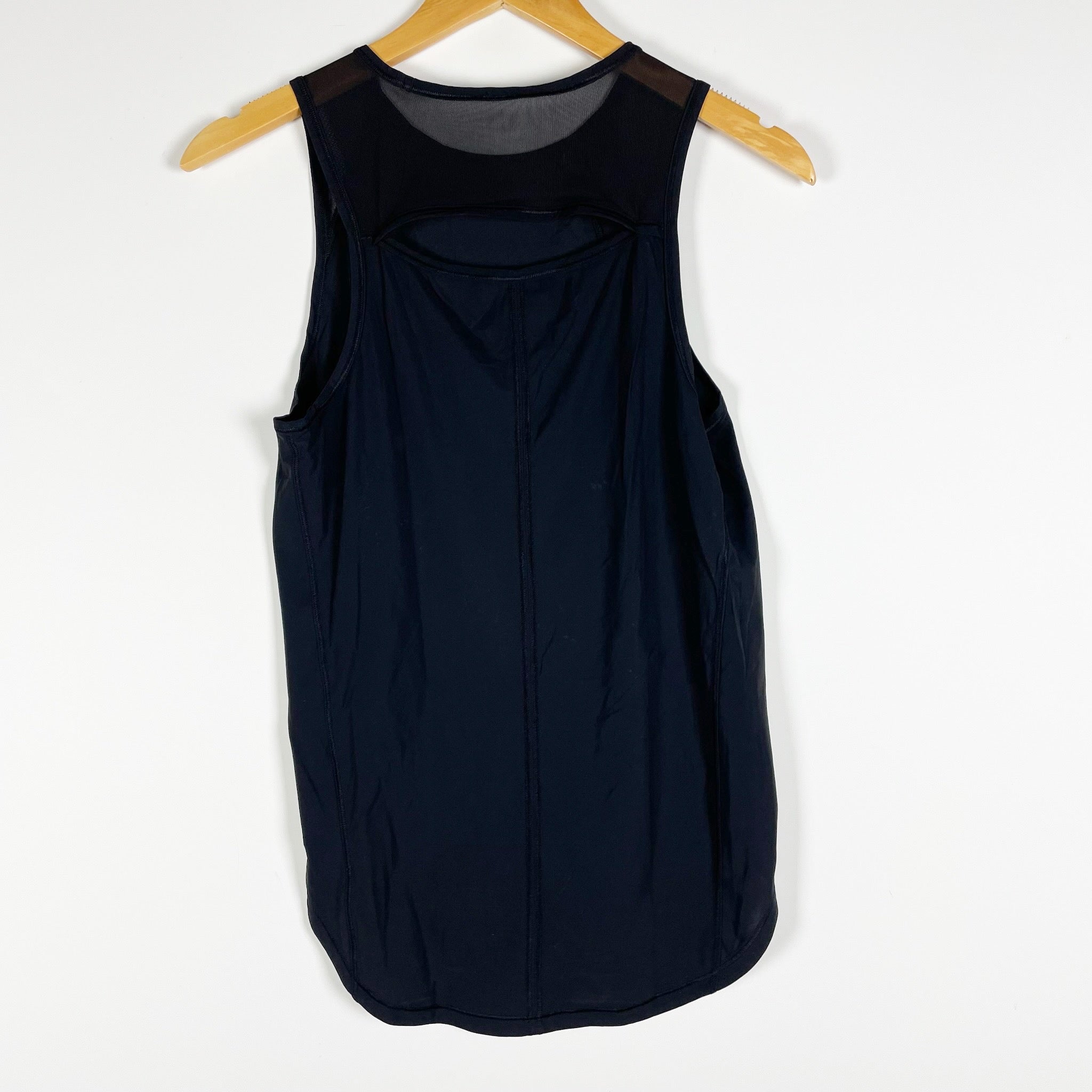 Lululemon Women's Sculpt Mesh Cut Out Sleeveless Athletic Tank Top Black M