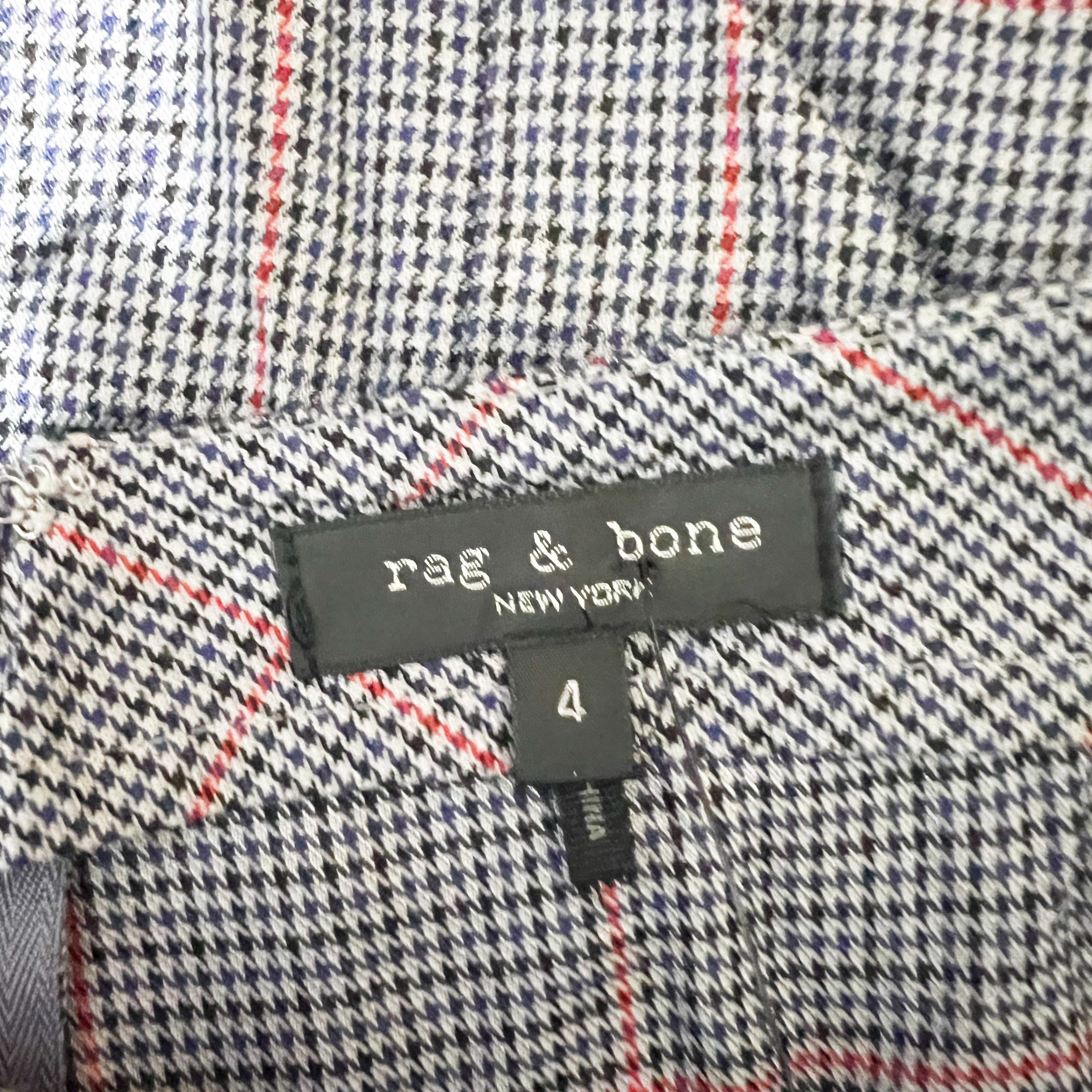 Rag &amp; Bone Amber Lightweight Twist Knot Waist Thigh Slit Straight Skirt Printed