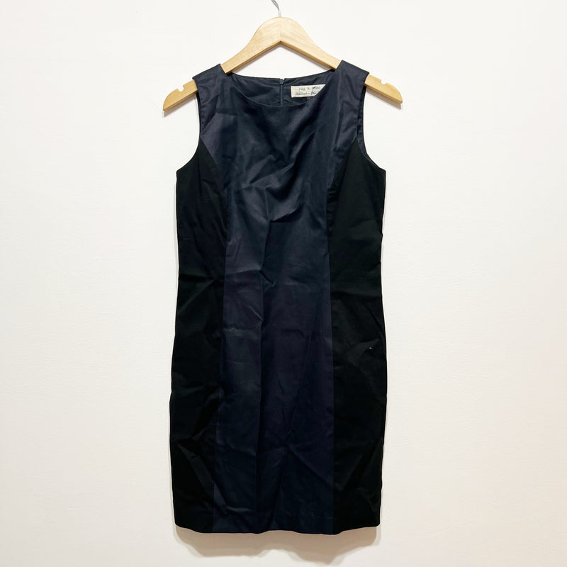 Rag &amp; Bone Handmade In New York Cotton Poplin Sleeveless Mini Shift Dress Blue 8