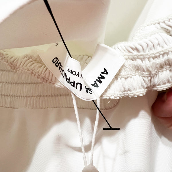 NEW Amanda Uprichard Canaria Sleeveless Halterneck Mini Shift Dress Ivory White&nbsp;