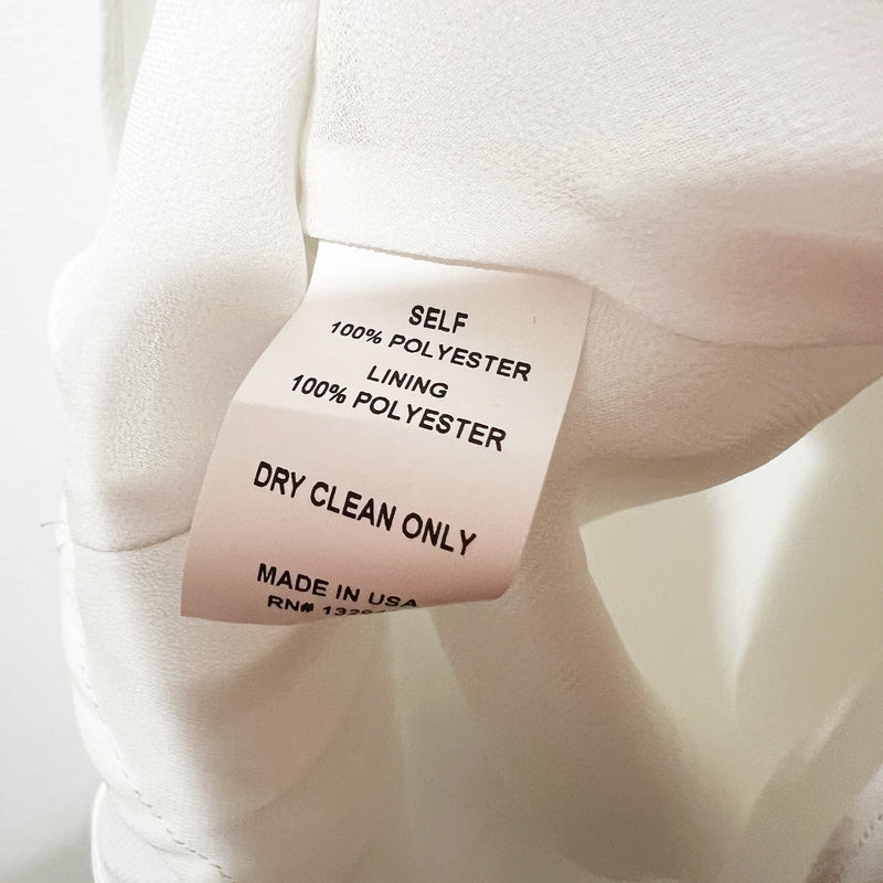 NEW Amanda Uprichard Canaria Sleeveless Halterneck Mini Shift Dress Ivory White&nbsp;