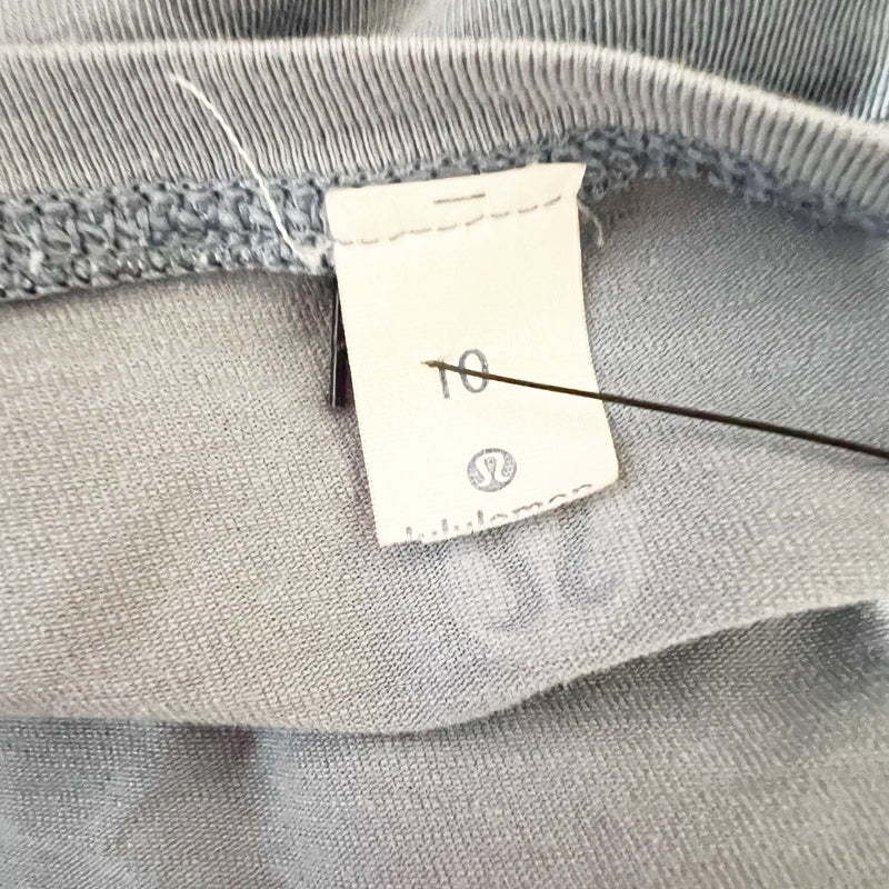 Lululemon Women's To The Point Long Sleeve Crew Neck Tee Shirt Blue Denim 10