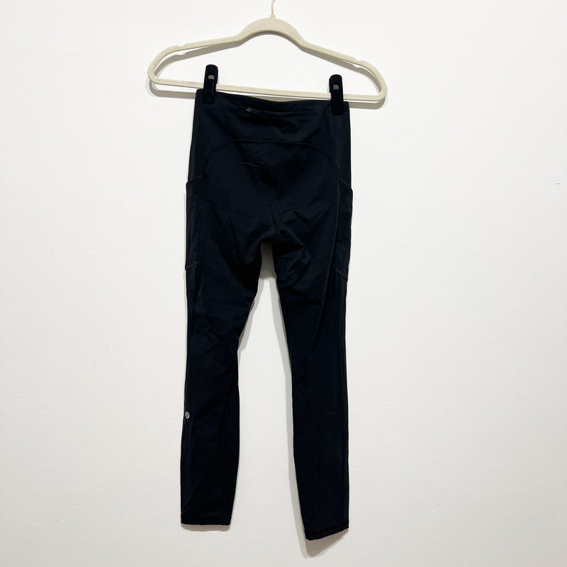 Lululemon Women's Speed Up Tight 25" Inseam Athletic Work Out Leggings Black 4