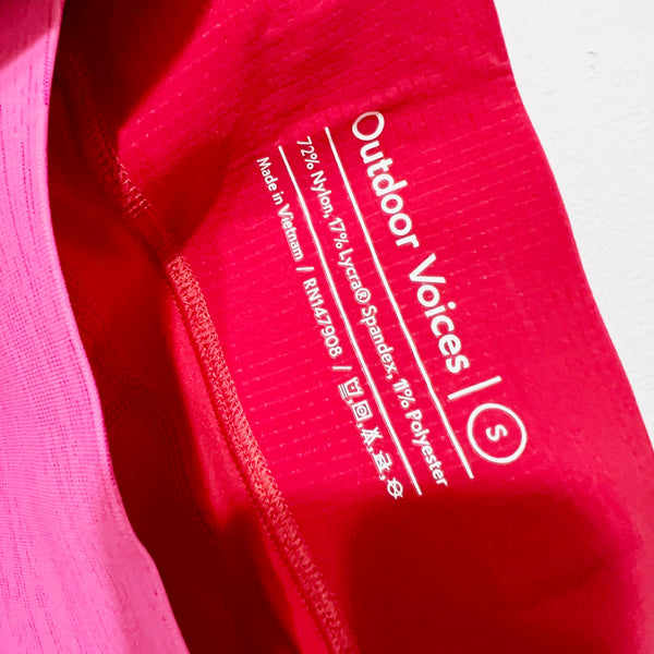 Outdoor Voices Women's Tech Sweat Zoom 7/8 Leggings Raspberry Scarlet Mustang S