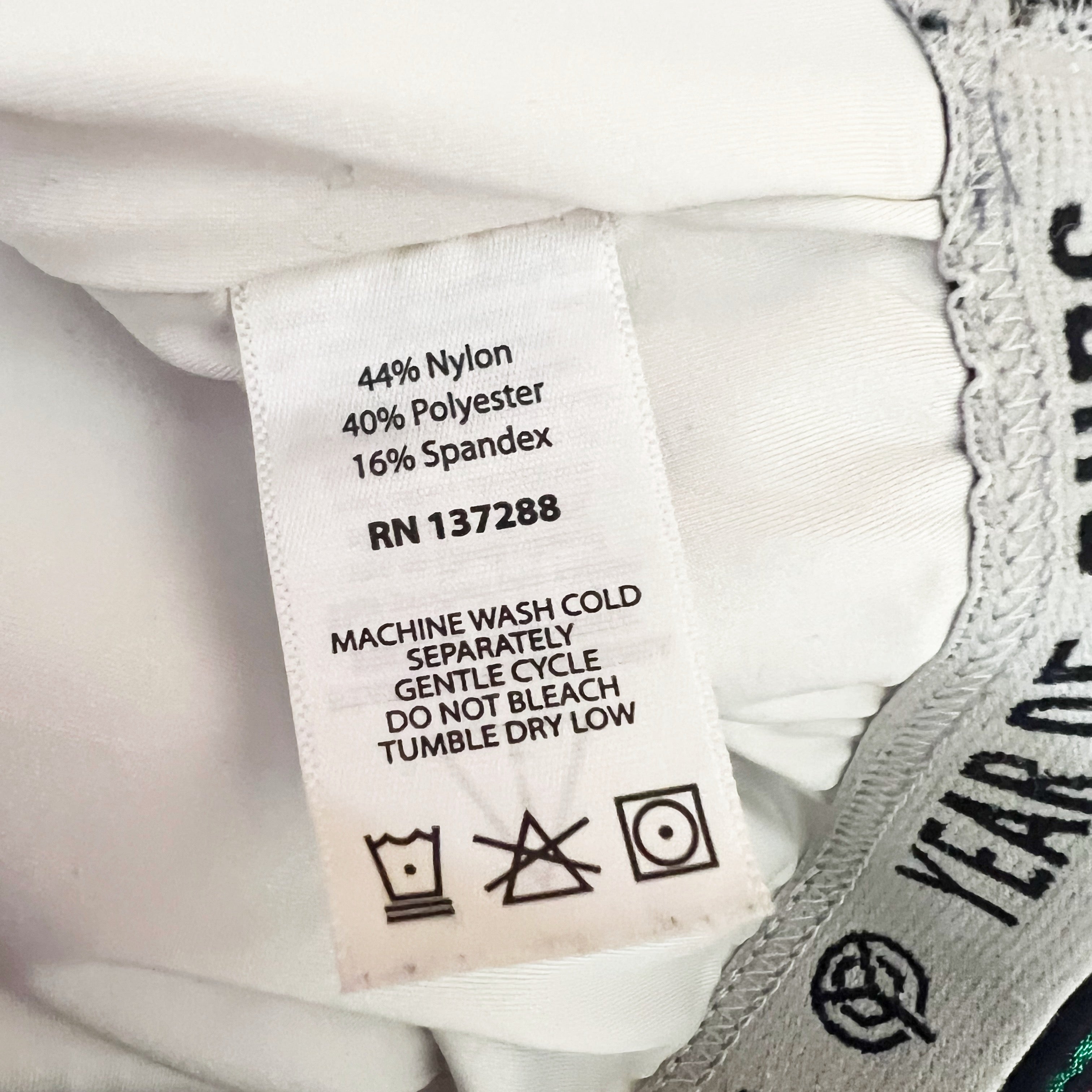 Year Of Ours Dolly Faux Chambray Denim Cropped Athletic Sports Bra Crop Top Blue