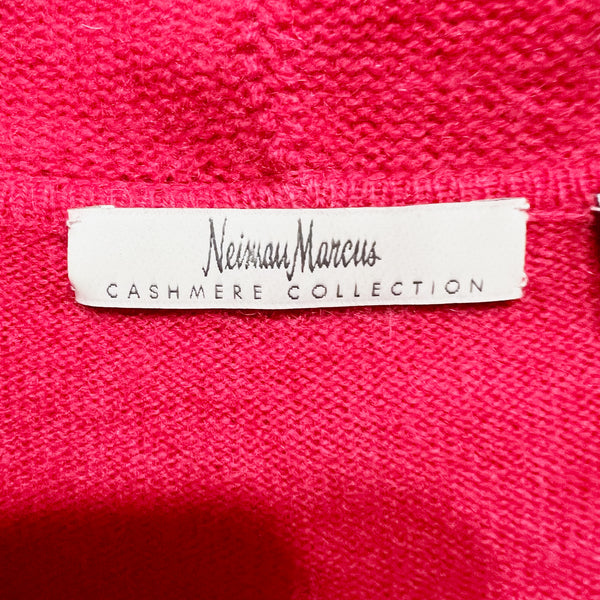 Neiman Marcus 100% Cashmere Knit Stretch Turtleneck Pullover Sweater Red Small