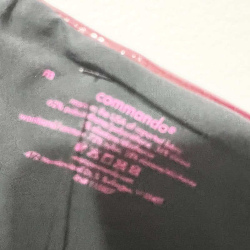 Commando Faux Vegan Patent Leather High Waisted Leggings Pants Burgundy Medium