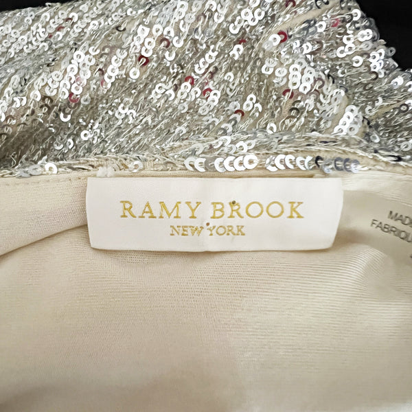 Ramy Brook Gold Sequin Sparkle Embellished Halter Neck Sleeveless Jumpsuit 4