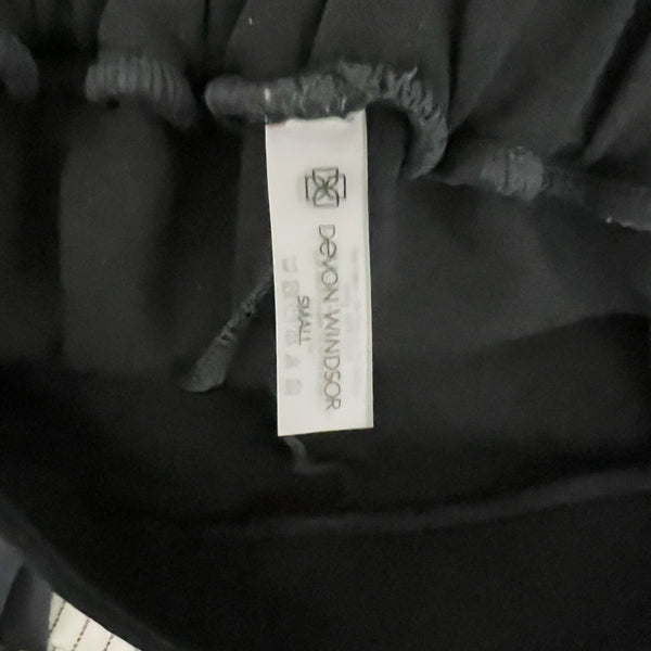 Devon Windsor Griffin Ponte Stretch Mid Rise Ankle Crop Athletic Lounge Pants S