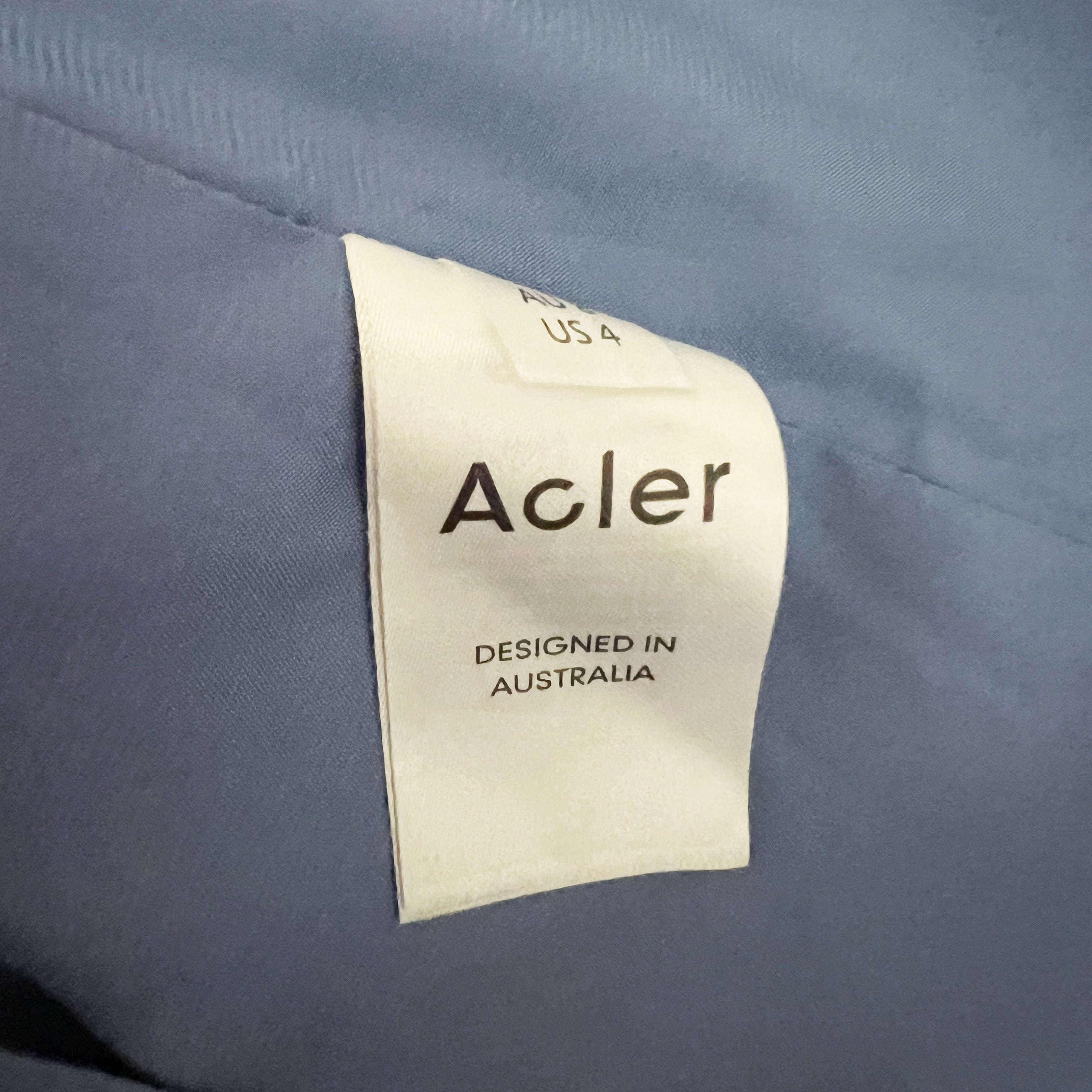 Acler Bonham Bias Draped One Shoulder Bow Tie Satin Wedgewood Blue Midi Dress 4