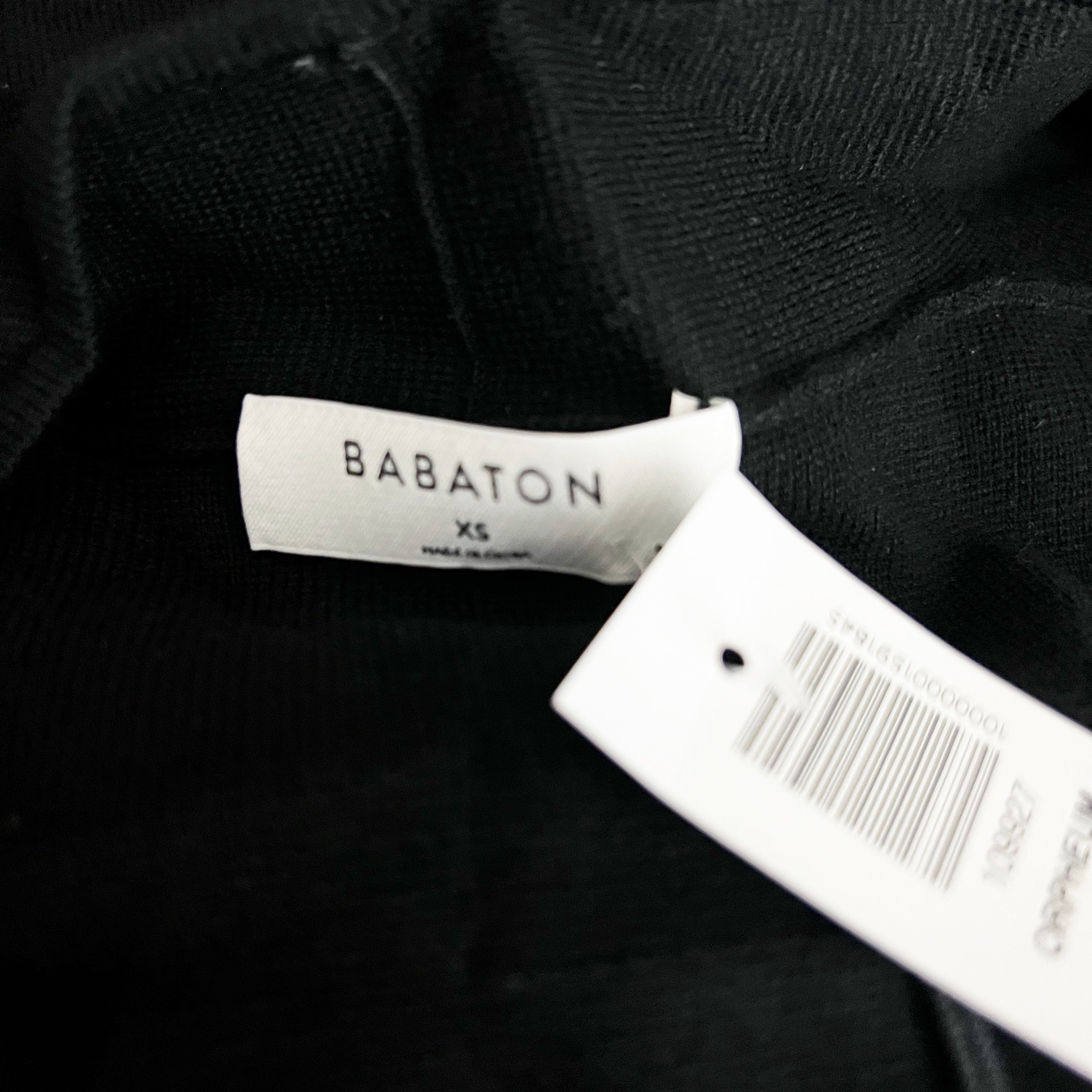 NEW Babaton Aritzia Orpheum Knit Stretch Open Front Cardigan Sweater Robe Black