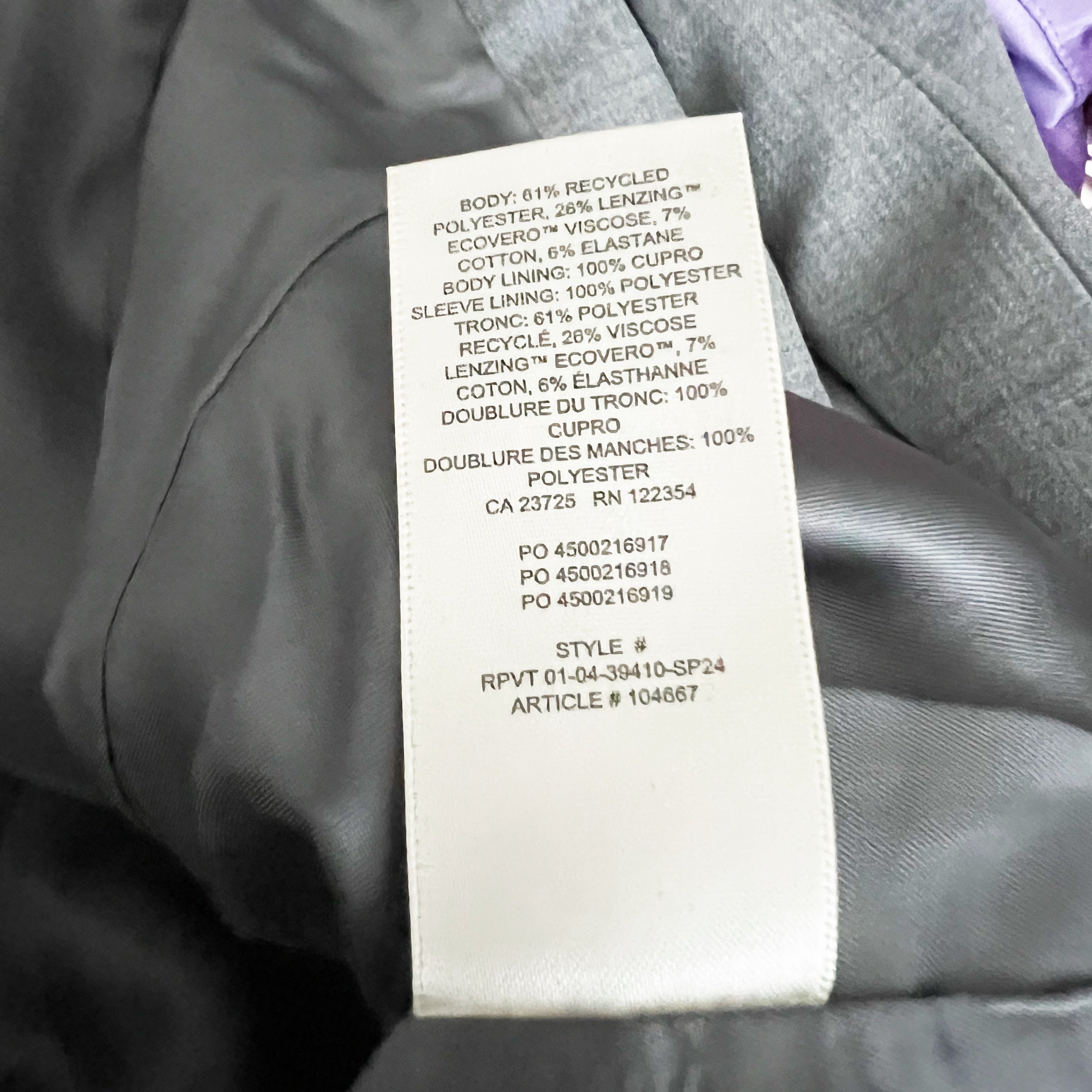 NEW Babaton Aritzia Arbus Softly Structured Single Breasted Cropped Blazer Gray