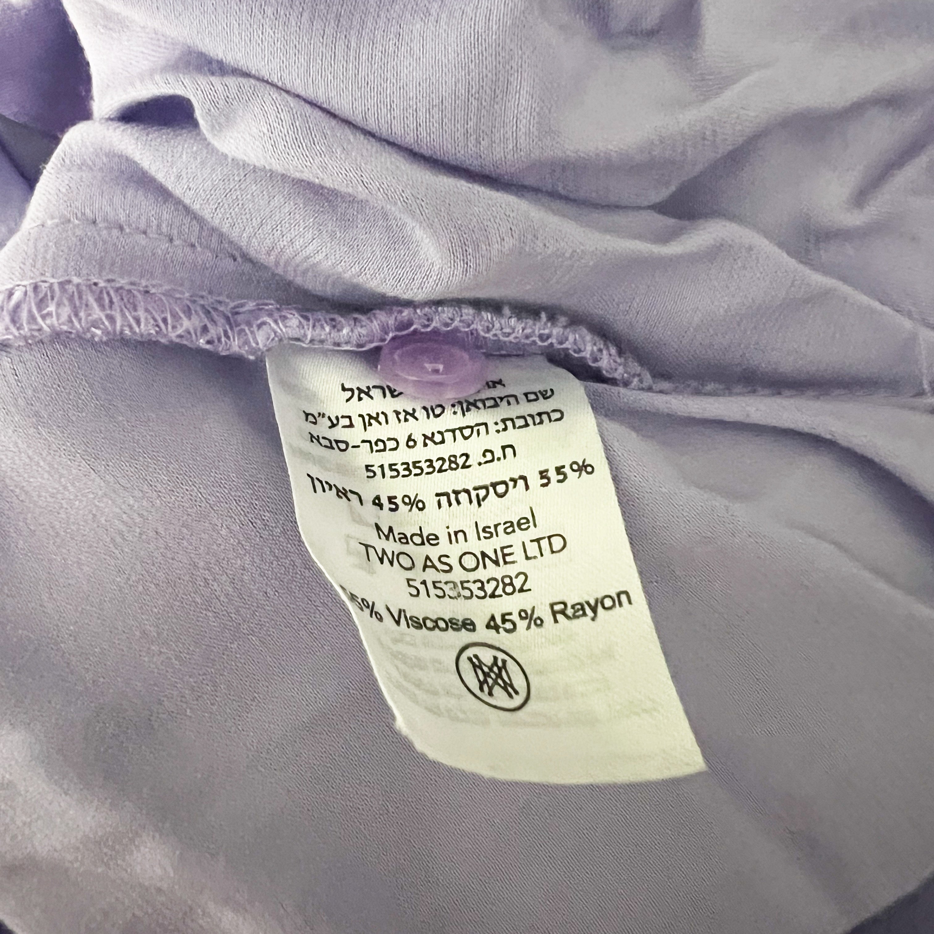 Sabina Musayev Satin Collared Long Sleeve Cut Out Button Front Blouse Purple XS