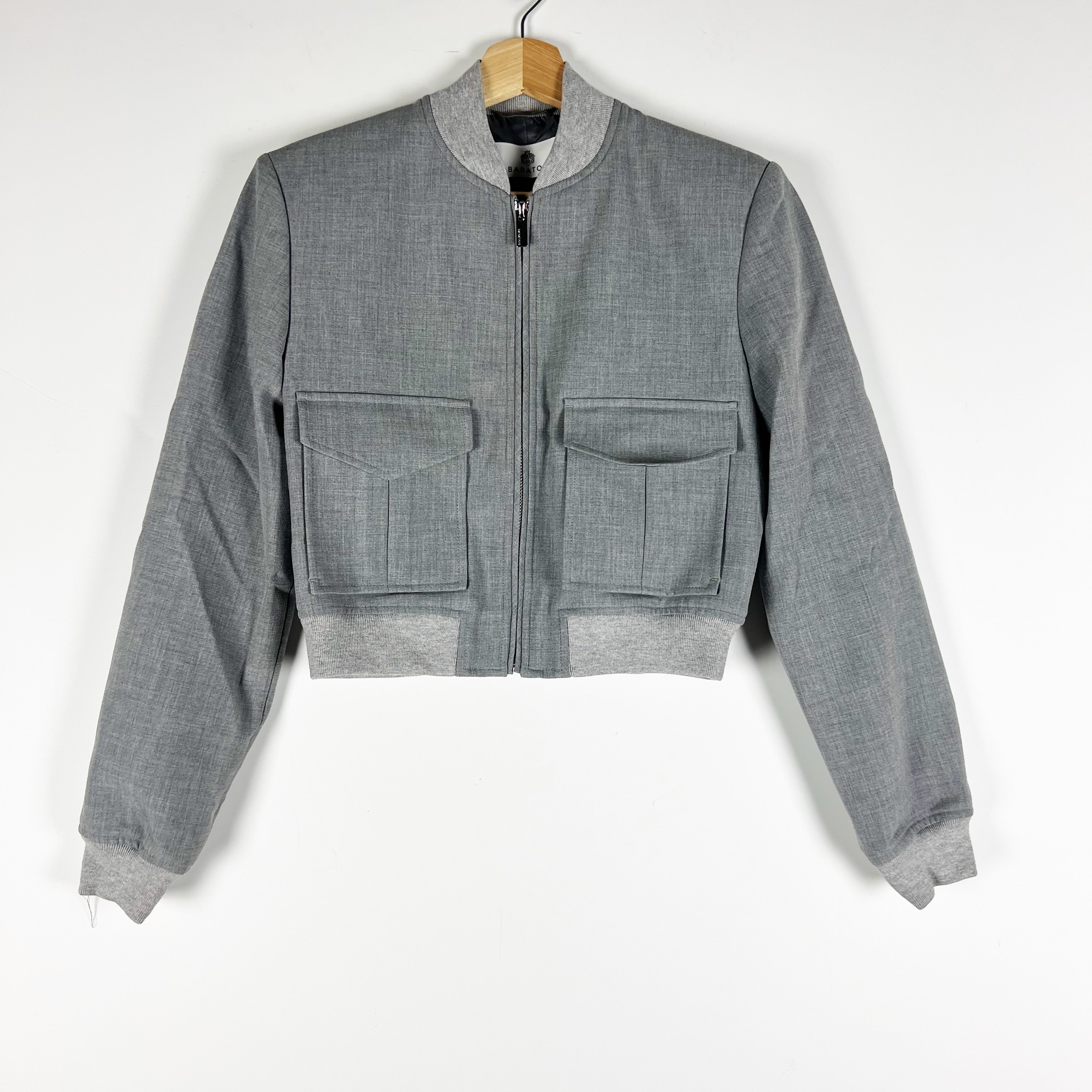 Babaton Aritzia Succession Bomber Softly Structured Shoulder Pad Cropped Jacket