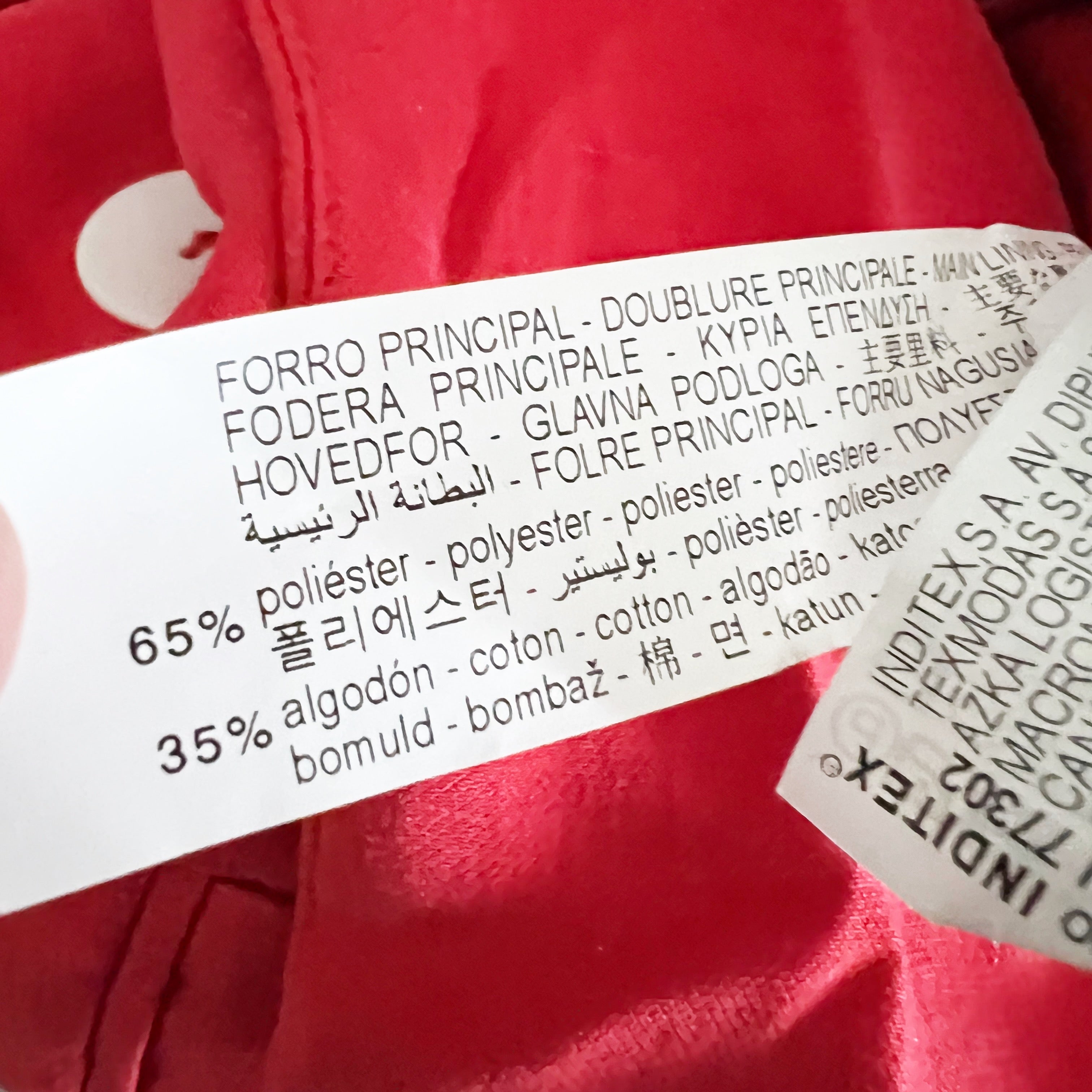 Zara Women's Linen Blend Double Breasted Lightweight Blazer Jacket Solid Red XS