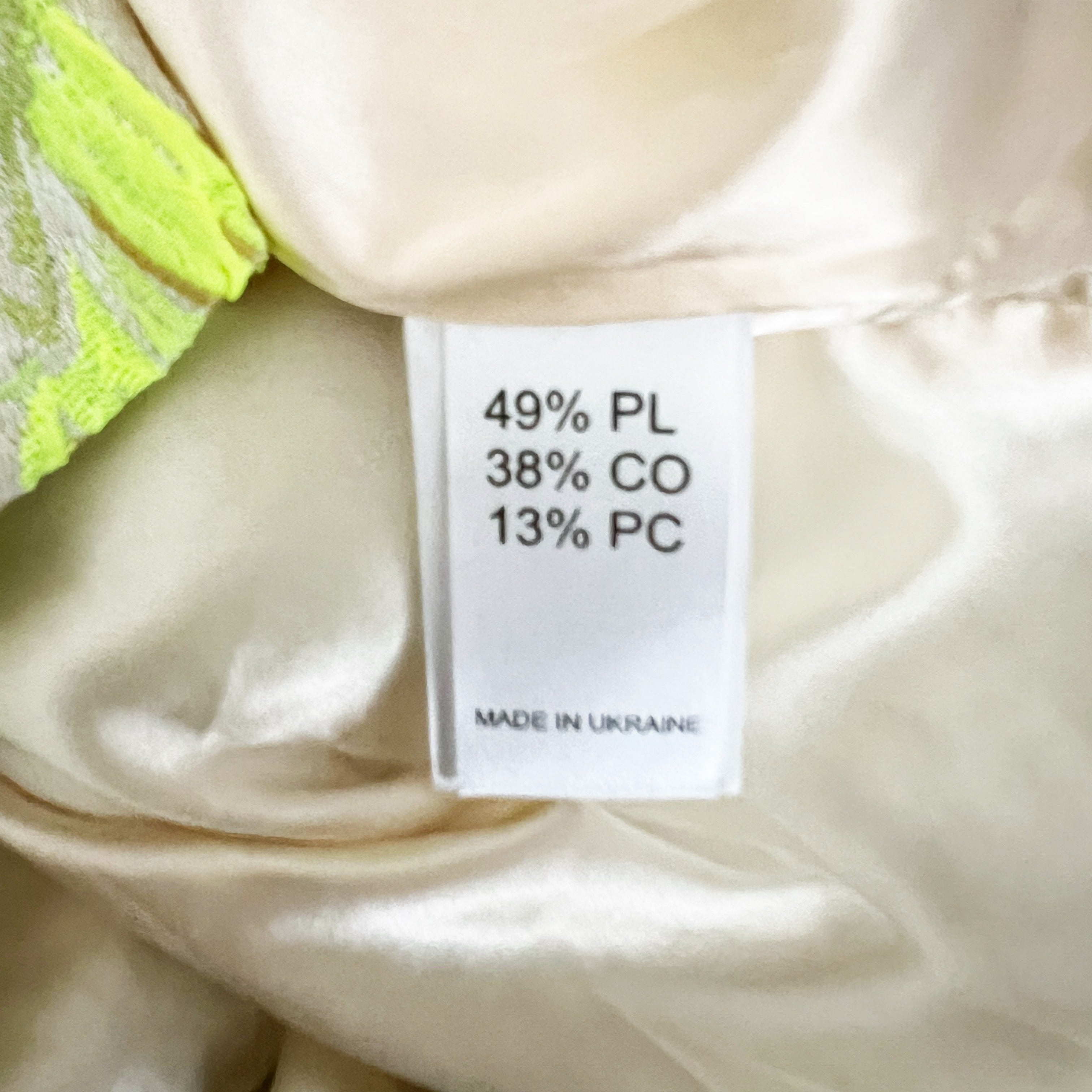 NEW Andreeva Jacqueline Jacquard Textured Tropical Blazer Jacker Lime Neon Green