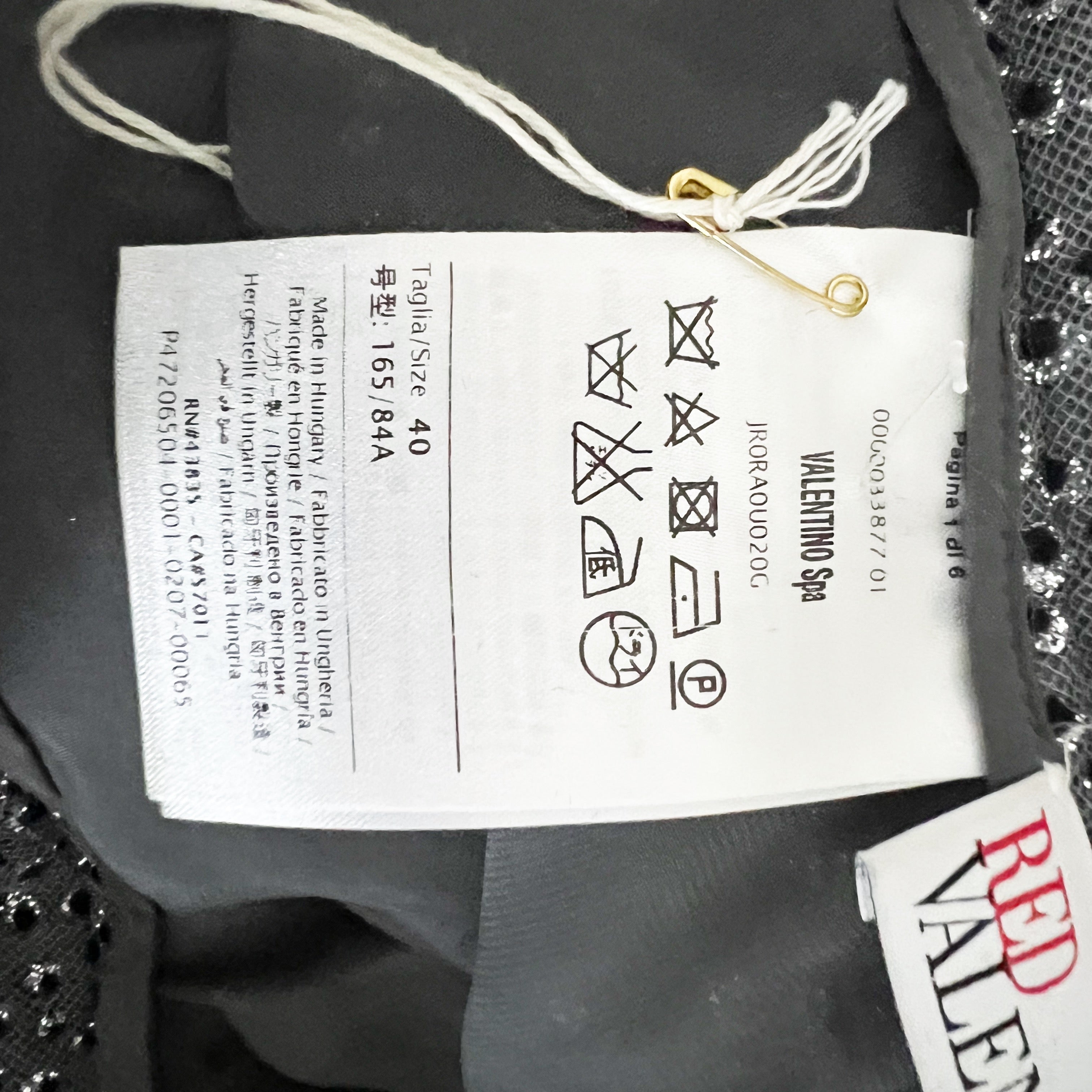 Red Valentino Velvet Velour Glitter Sparkle Silver Tulle Embellished Mini Skirt