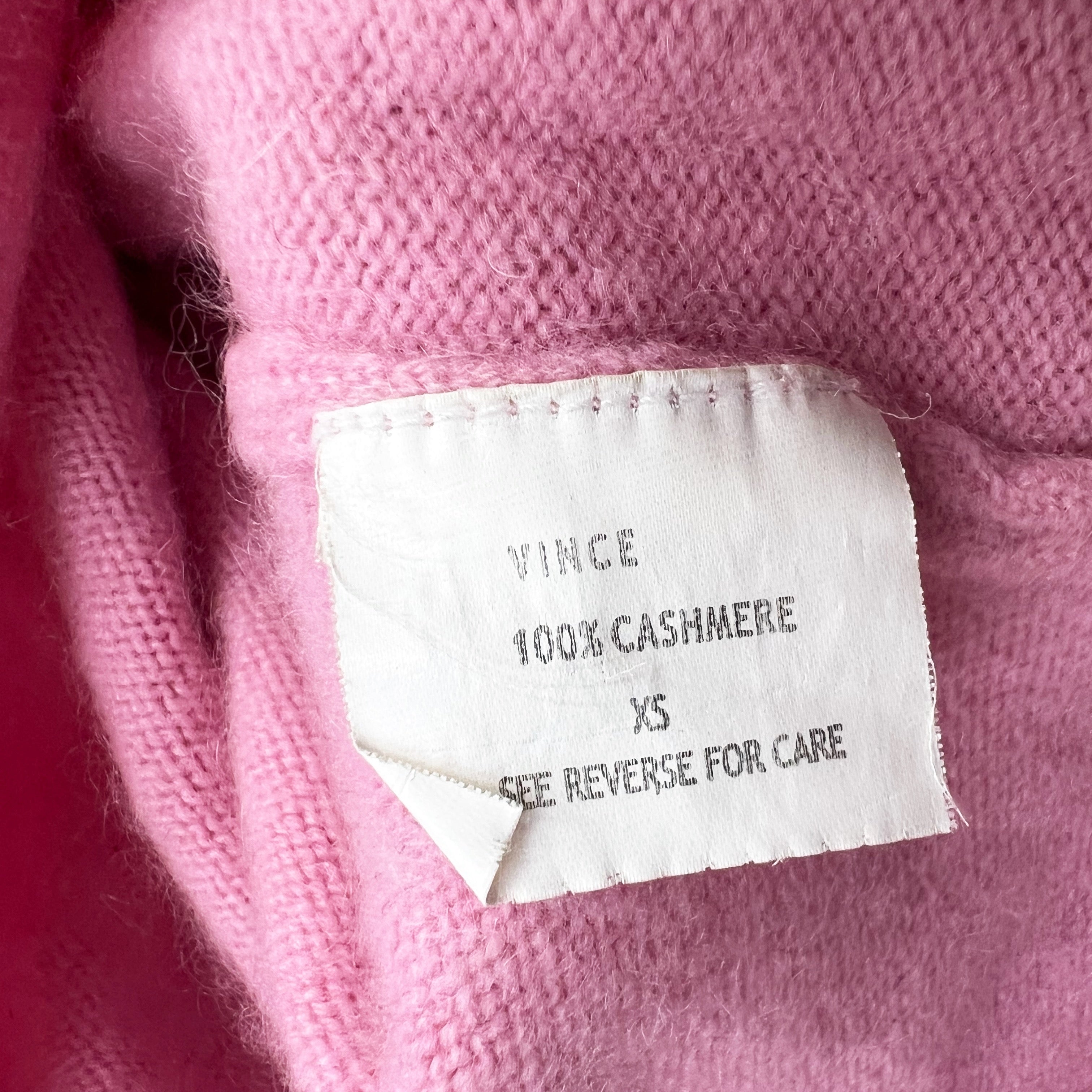 Vince Women's 100% Cashmere Fuzzy Knit Full Zip Hooded Cardigan Sweater Jacket