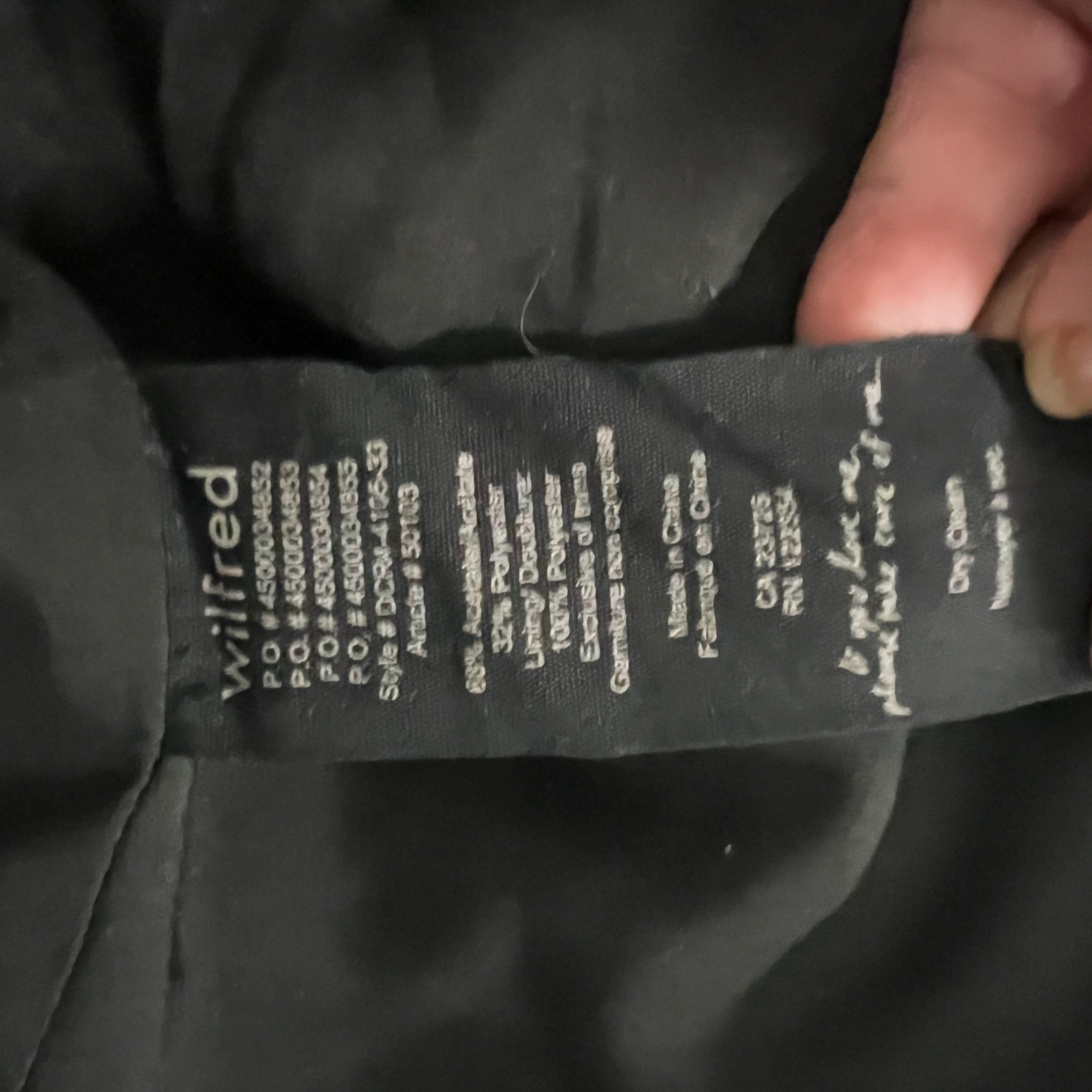 Wilfred Aritzia Women's Mayet Moto Asymmetrical Zip Crepe Boxy Jacket Gray XXXS