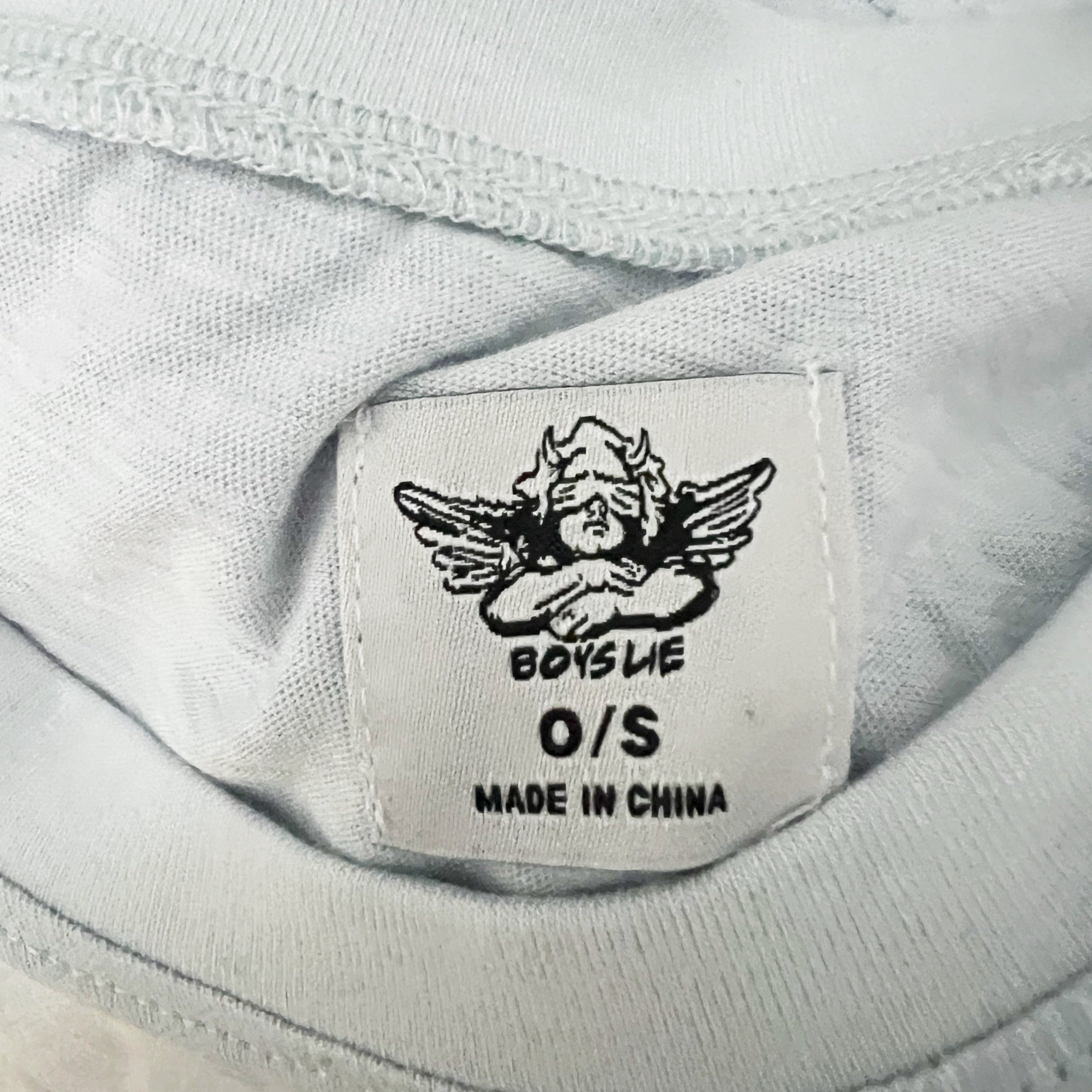 Boys Lie Fire Electric Love Fair Play Graphic Print Pattern Crew Neck Tee Shirt