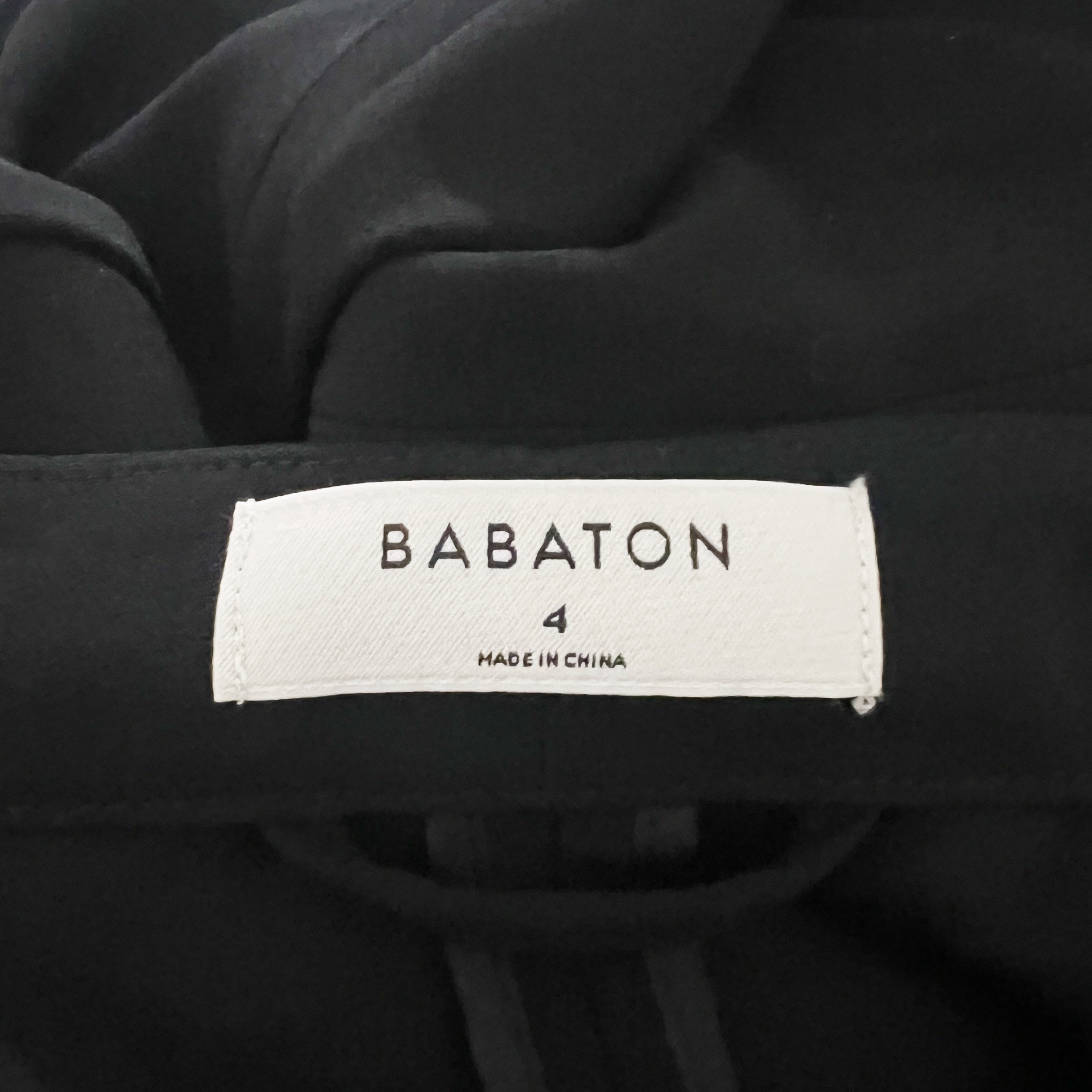 Babaton Aritzia Power Waist Open Front Slim Fit Crepe Blazer Jacket Black 4
