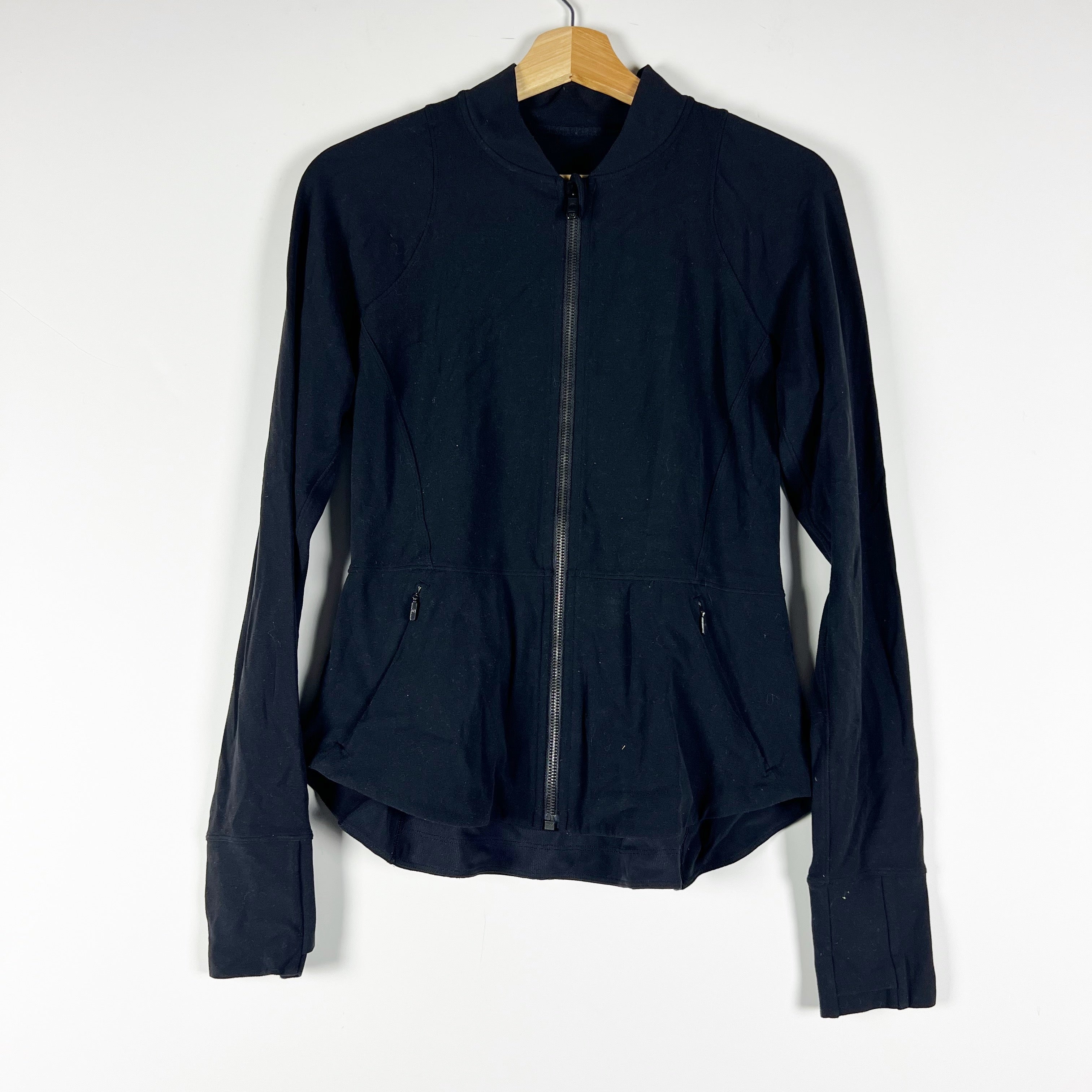 Lululemon Women's Align Lightweight Ultra Soft Full Zip Athletic Jacket Black S