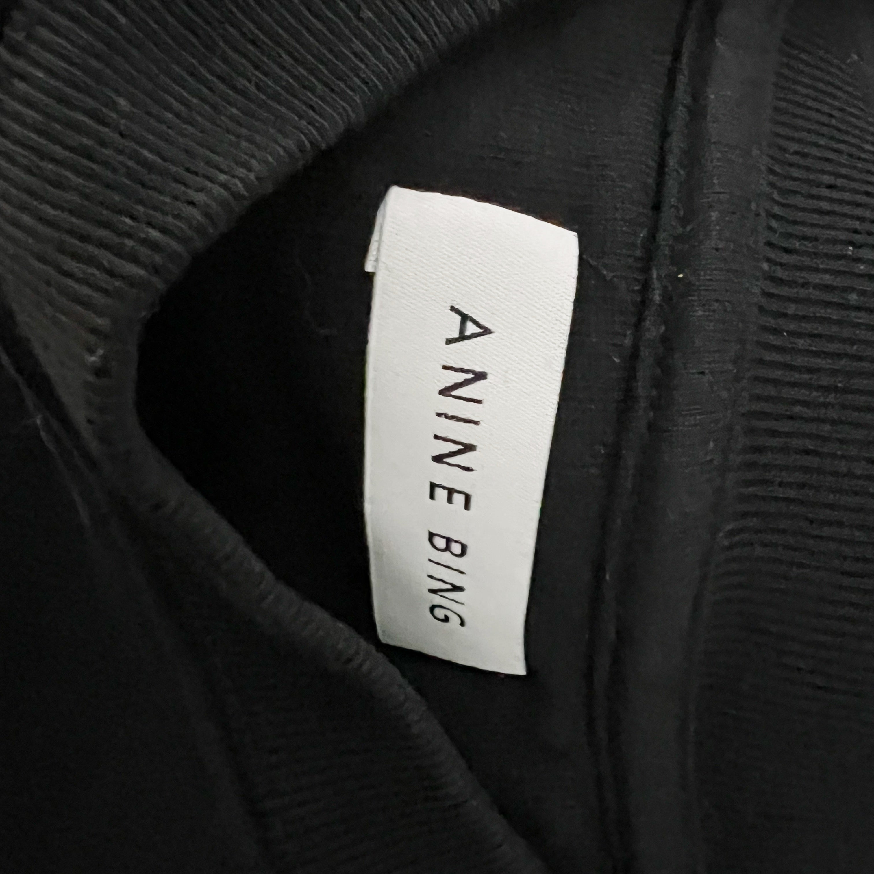 Anine Bing Kenny Organic Cotton World Tour Graphic Print Crew Neck Sweatshirt M