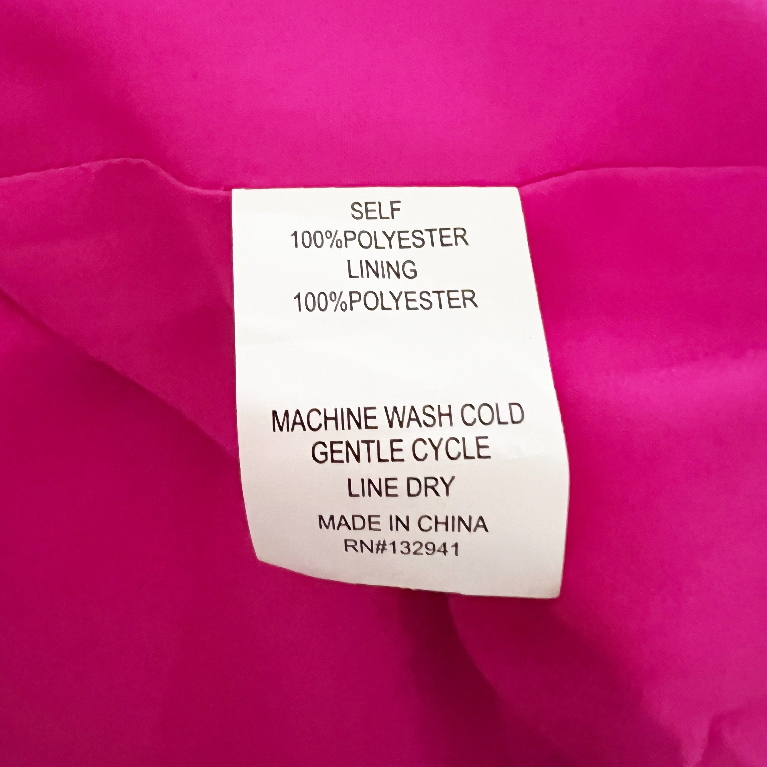 Amanda Uprichard Women's Veda Collared Gold Button Down Jacket Shirt Hot Pink L
