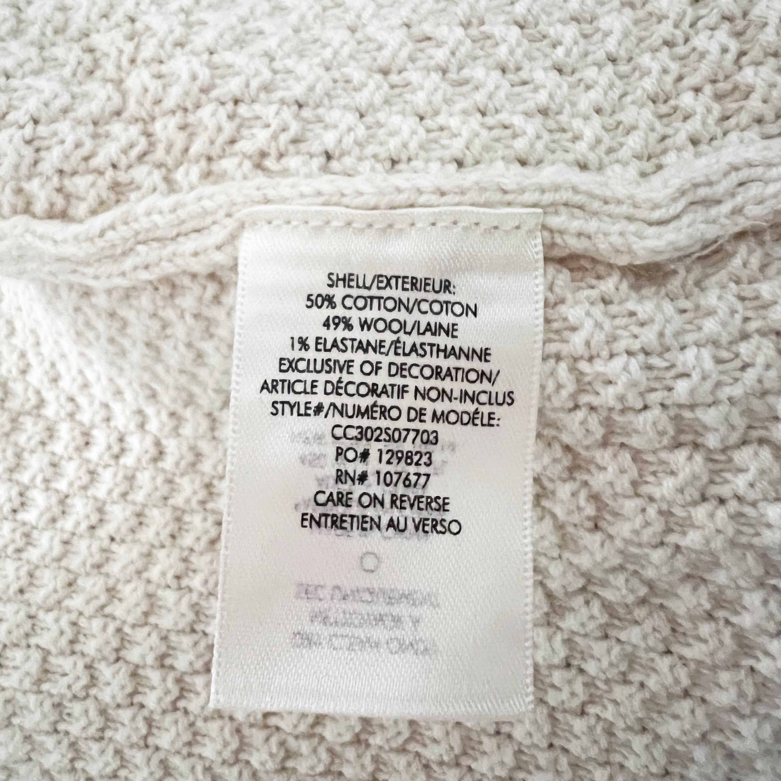 Alice + Olivia Noella Cotton Wool Knit Stretch Pearl Beaded Embellished Cardigan