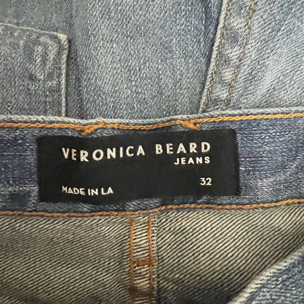 Veronica Beard Women's Blake Classic Straight High Rise Keystone Wash Jeans 32