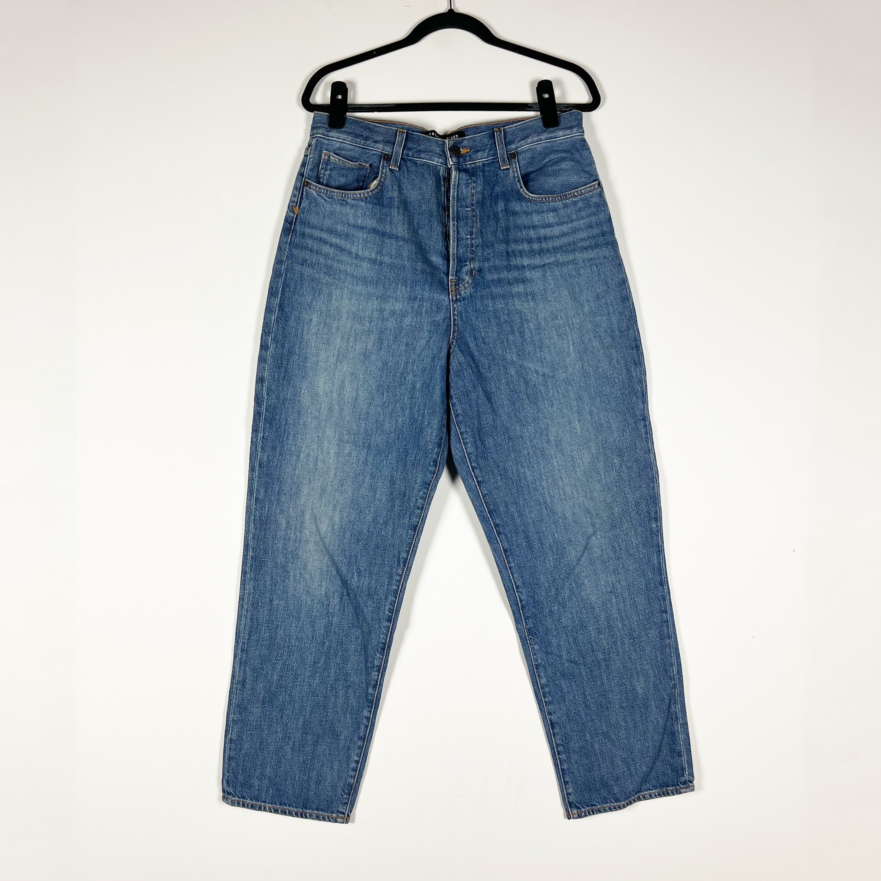 Veronica Beard Women's Blake Classic Straight High Rise Keystone Wash Jeans 32