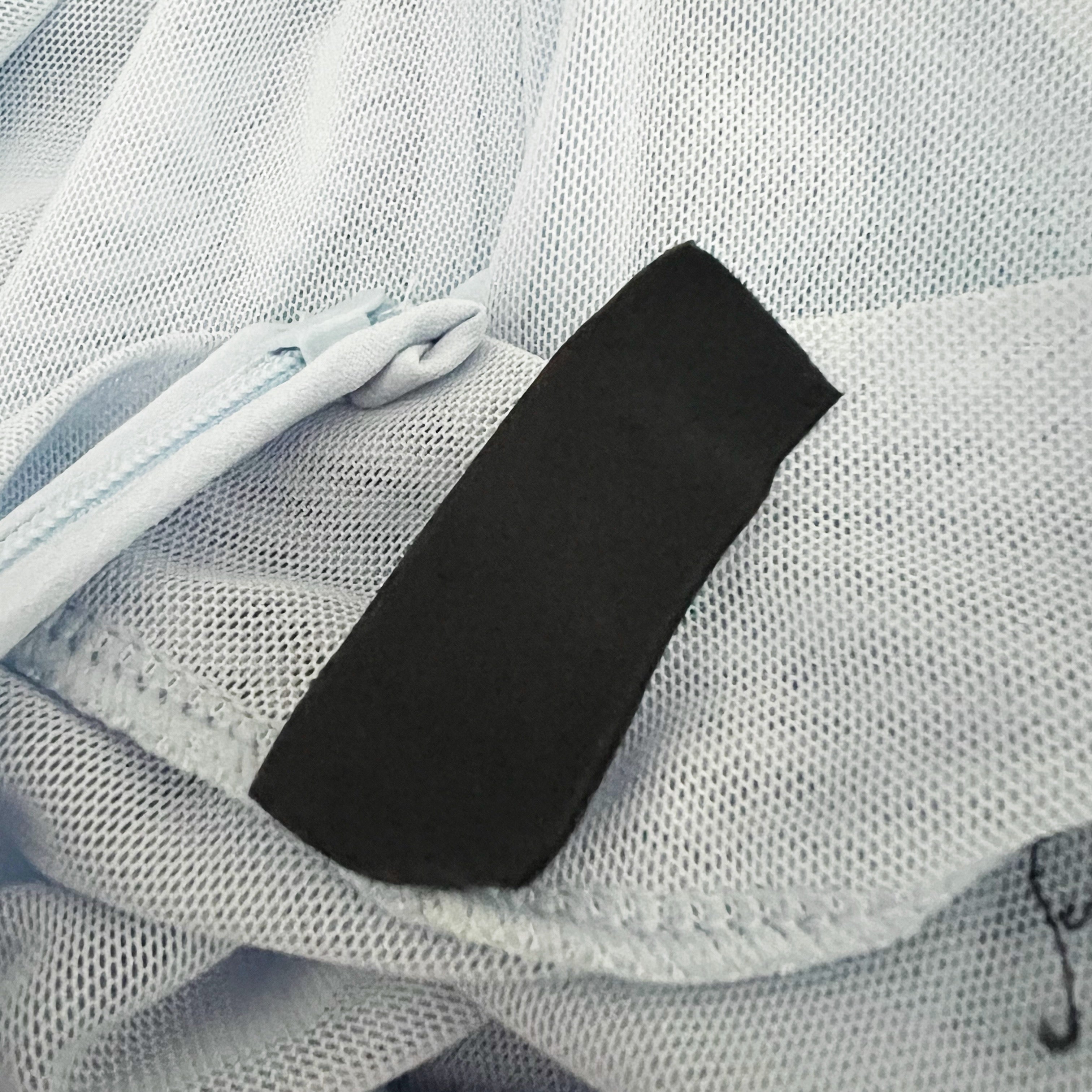 Lapointe Mesh Mock Neck Long Sleeve Full Length Semi Sheer Catsuit Light Indigo