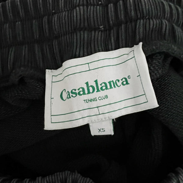 Casablanca Tennis Club School Of Beautiful Embroidered Jogger Sweatpants Black